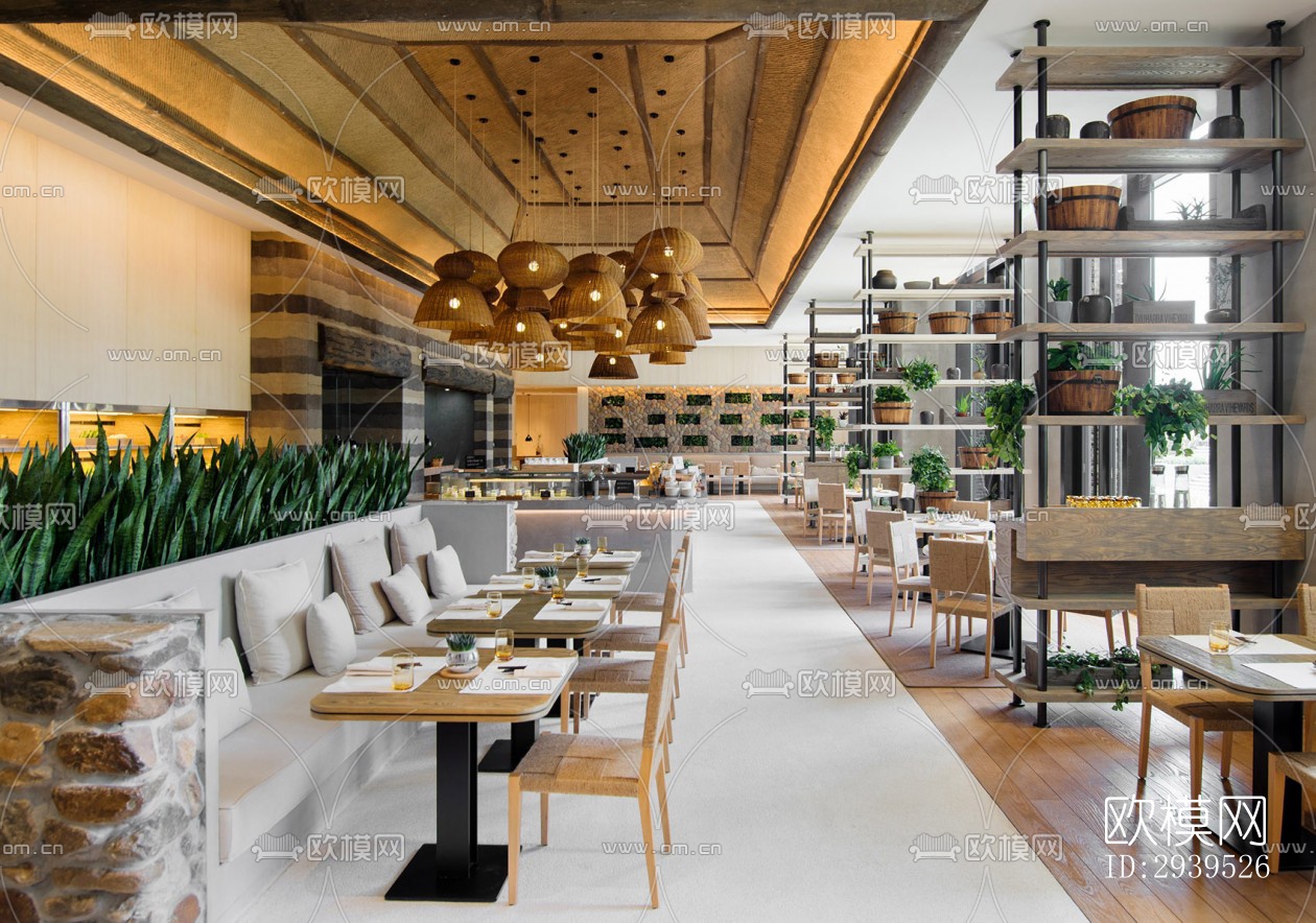 现代酒店民宿效果图下载（渲染图3）