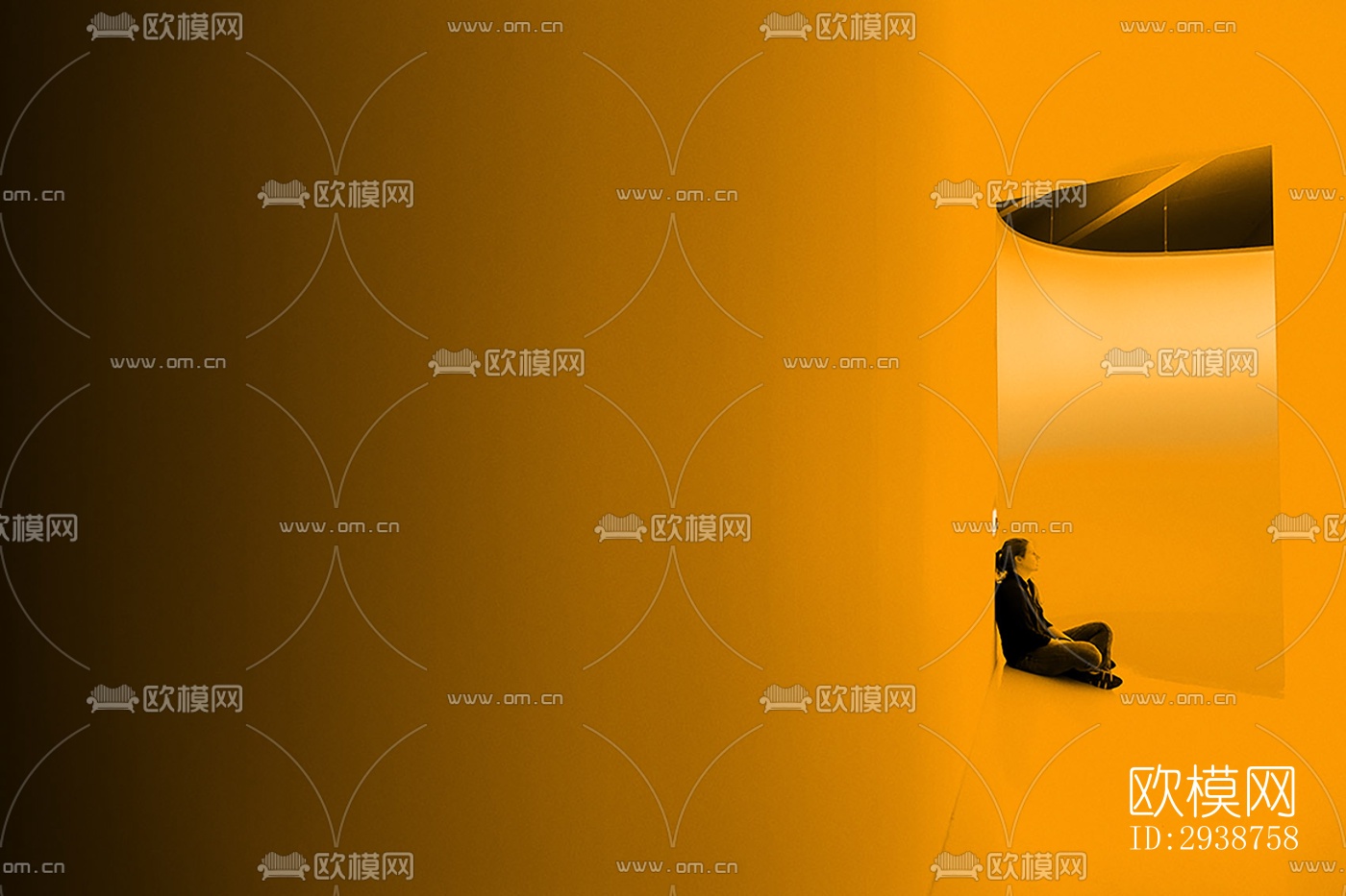 现代展览展厅效果图下载（渲染图7）