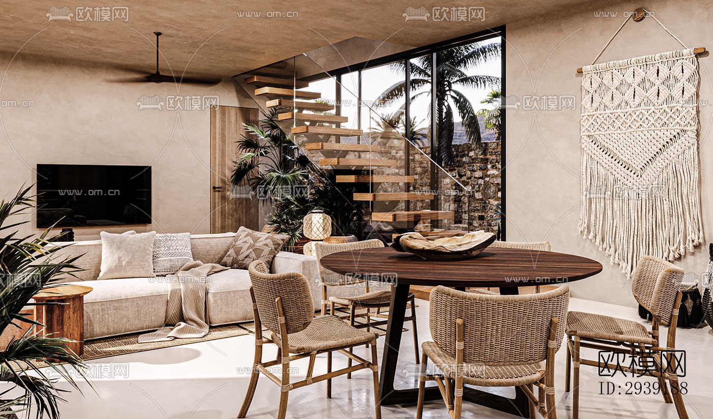 北欧酒店民宿效果图下载（渲染图7）