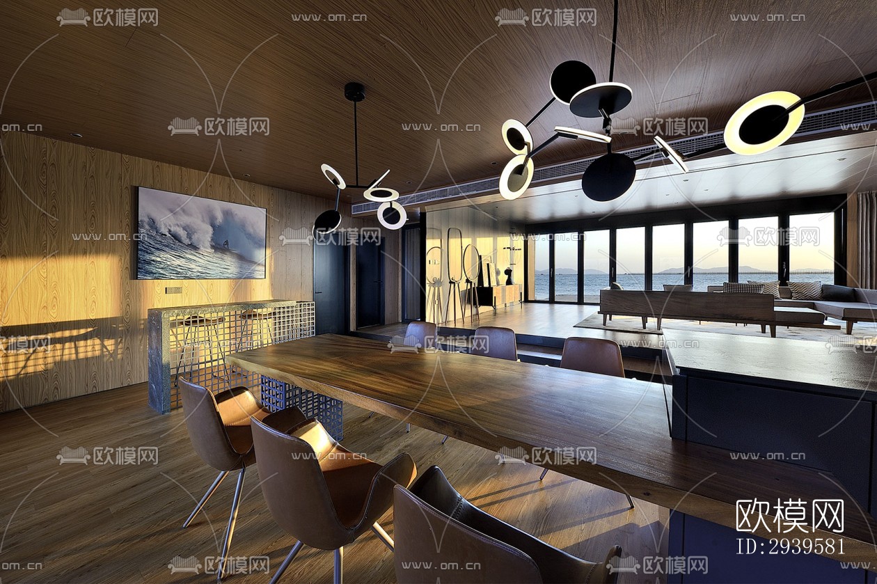 现代酒店民宿效果图下载（渲染图11）