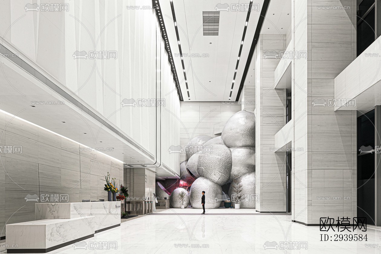 现代酒店民宿效果图下载（渲染图12）