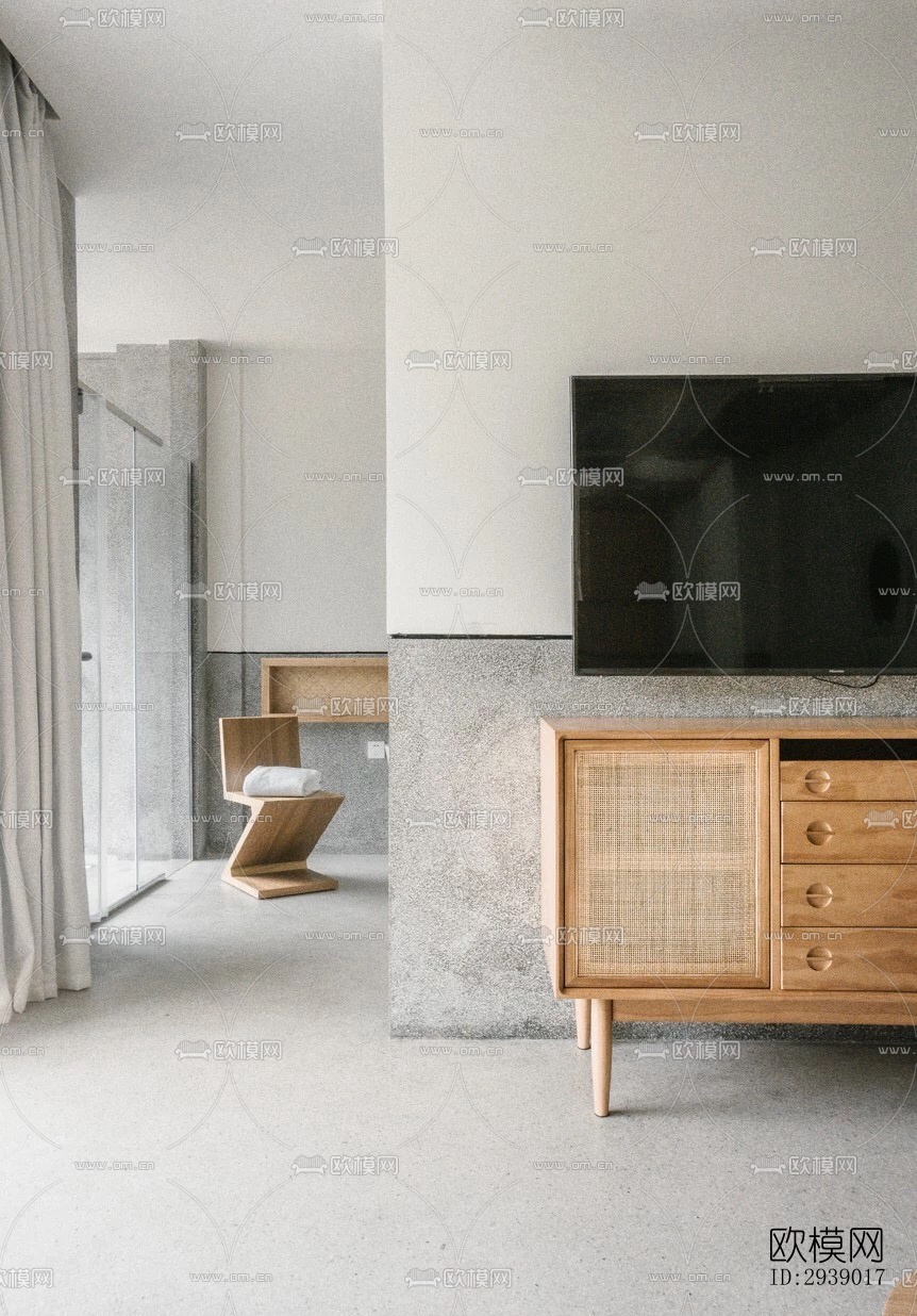 侘寂酒店民宿效果图下载（渲染图2）