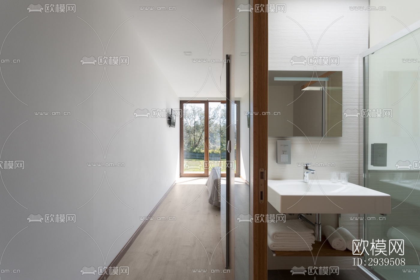 现代酒店民宿效果图下载（渲染图6）