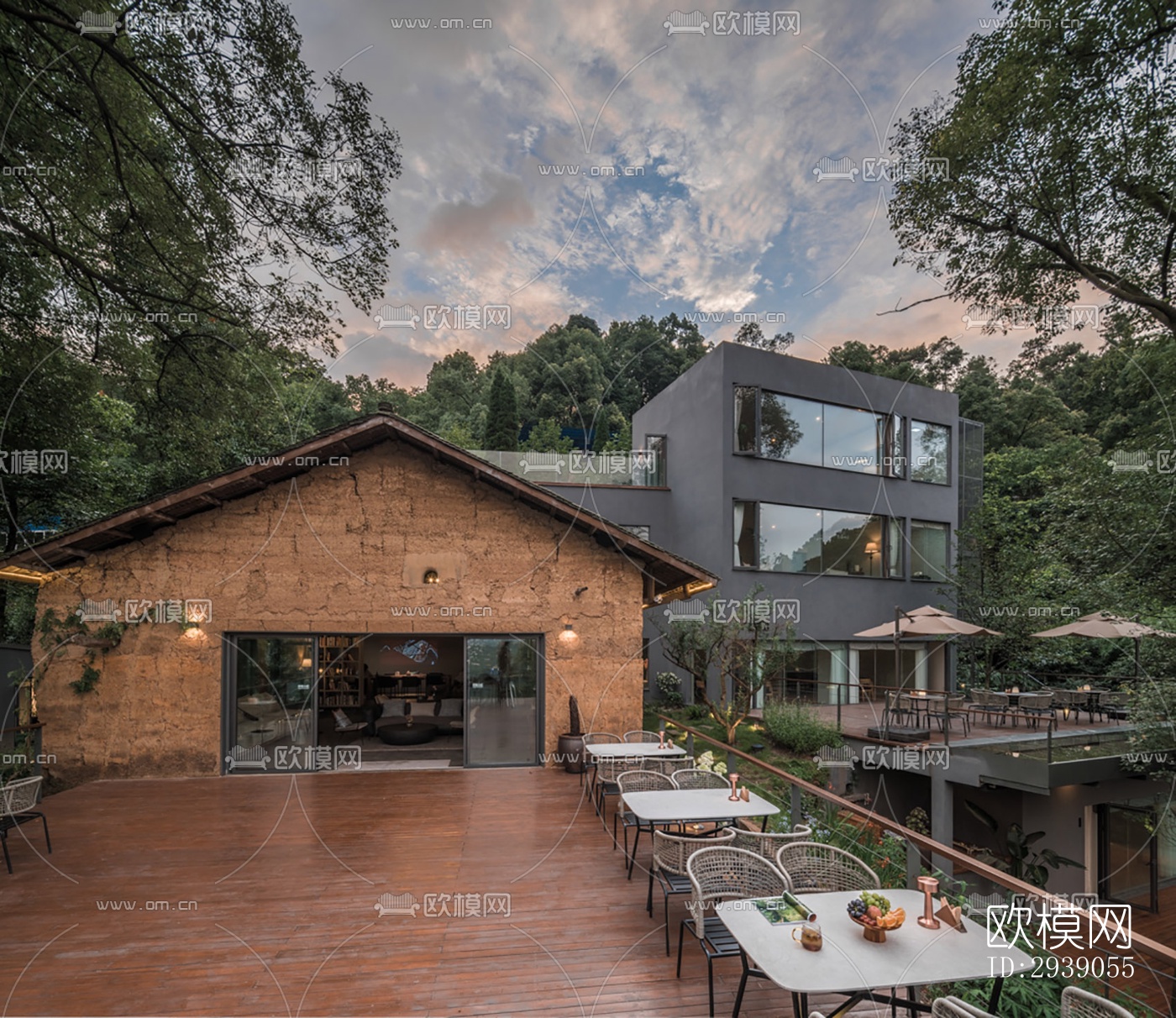 侘寂酒店民宿效果图下载（渲染图4）