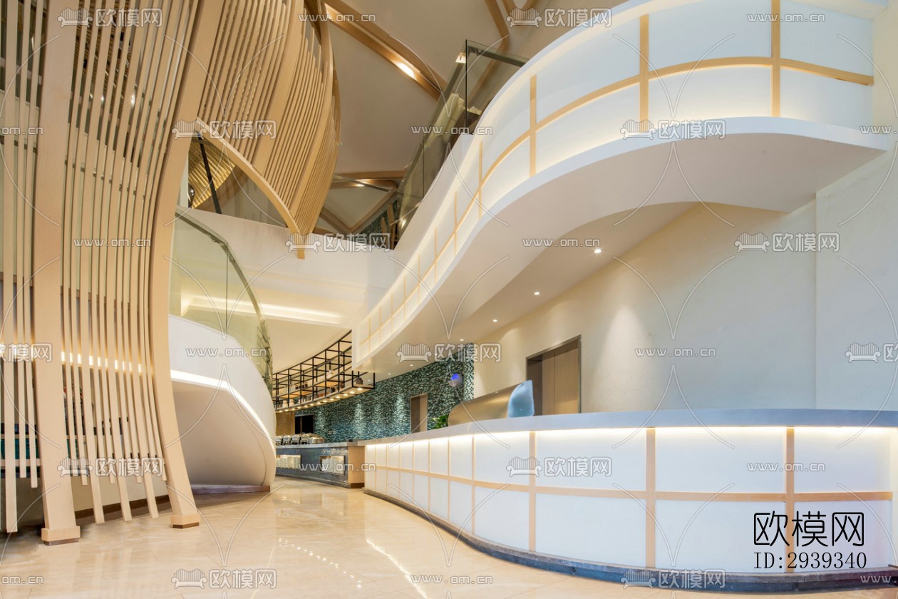 新中式酒店民宿效果图下载（渲染图18）