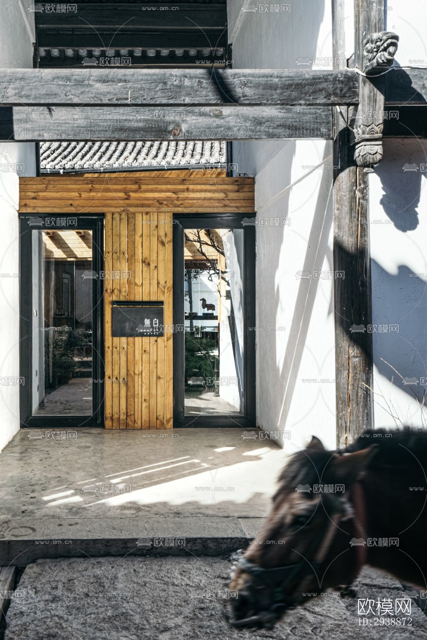 中式酒店民宿效果图下载（渲染图2）