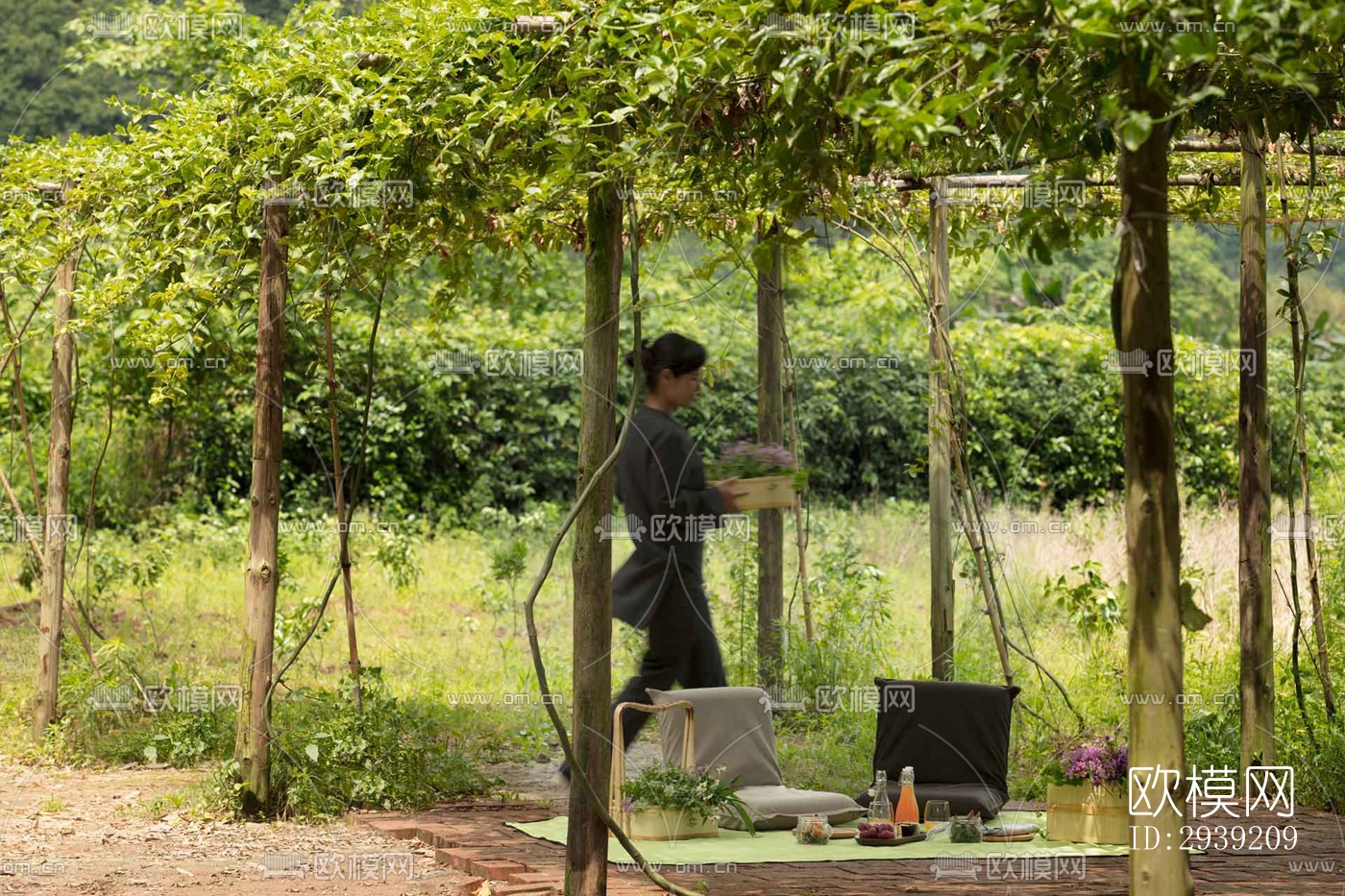 后现代酒店民宿效果图下载（渲染图1）