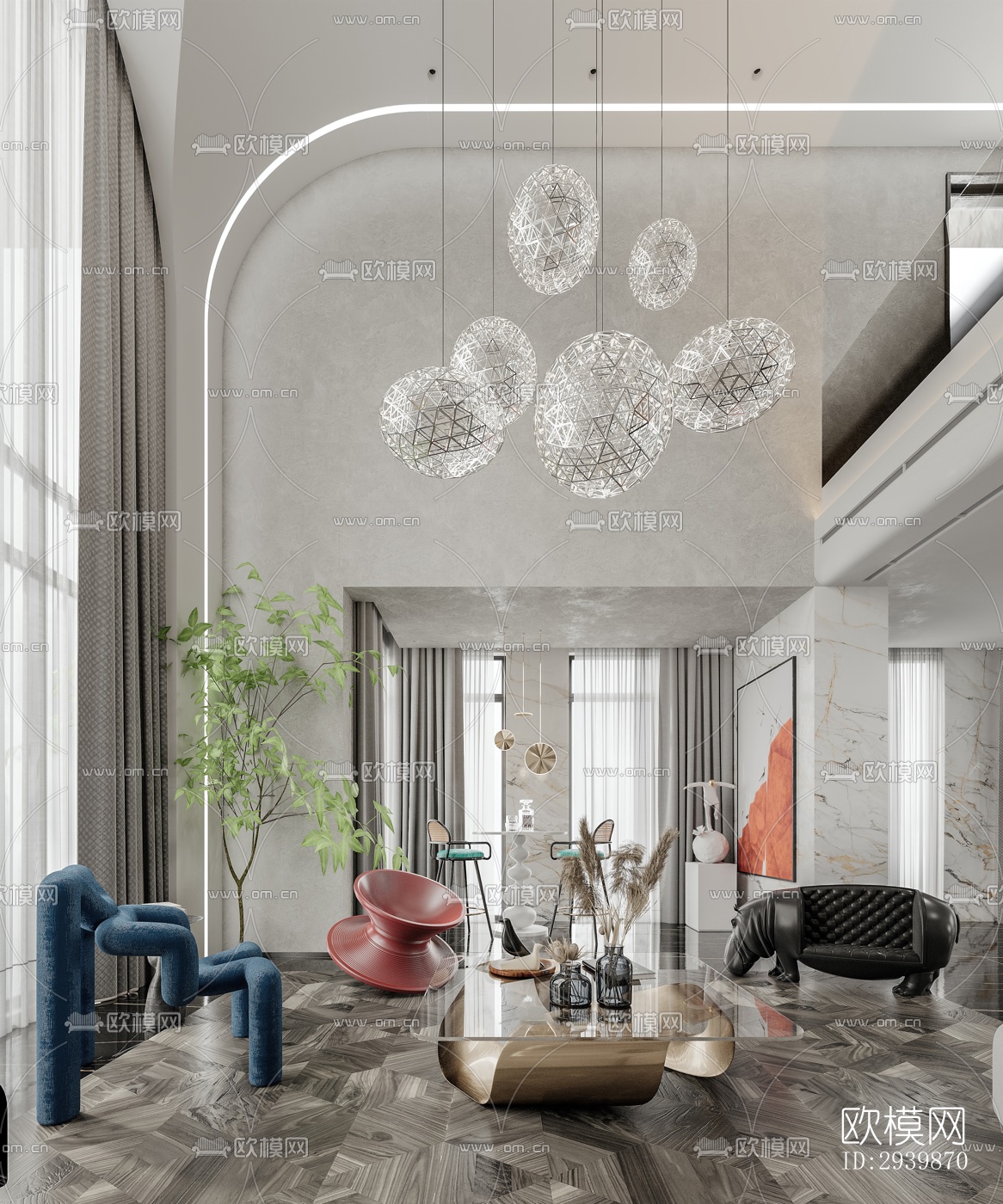 现代别墅效果图下载（渲染图2）