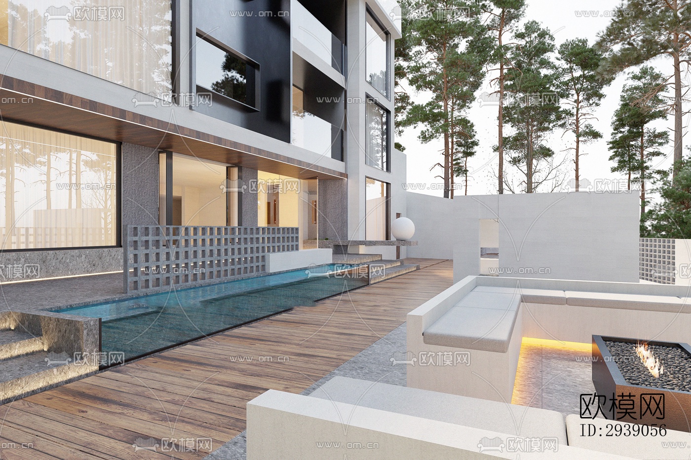 侘寂酒店民宿效果图下载（渲染图12）