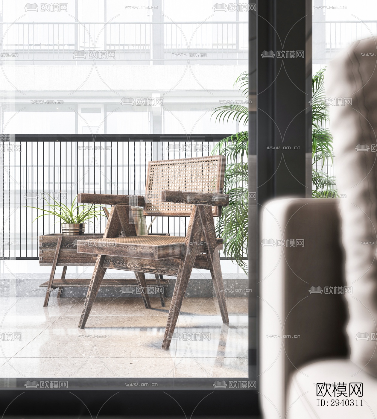 现代平层效果图下载（渲染图9）