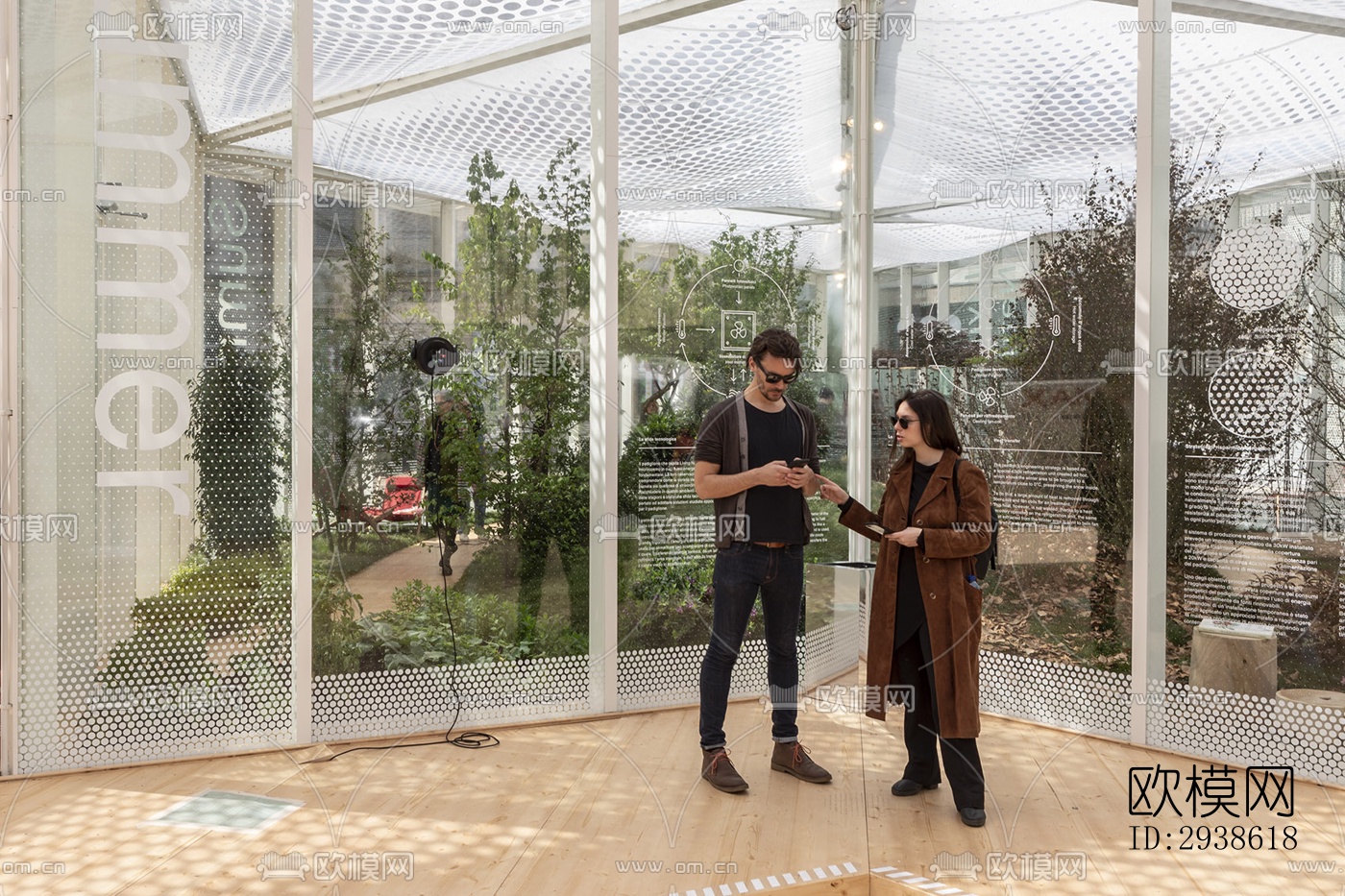 法式展览展厅效果图下载（渲染图8）