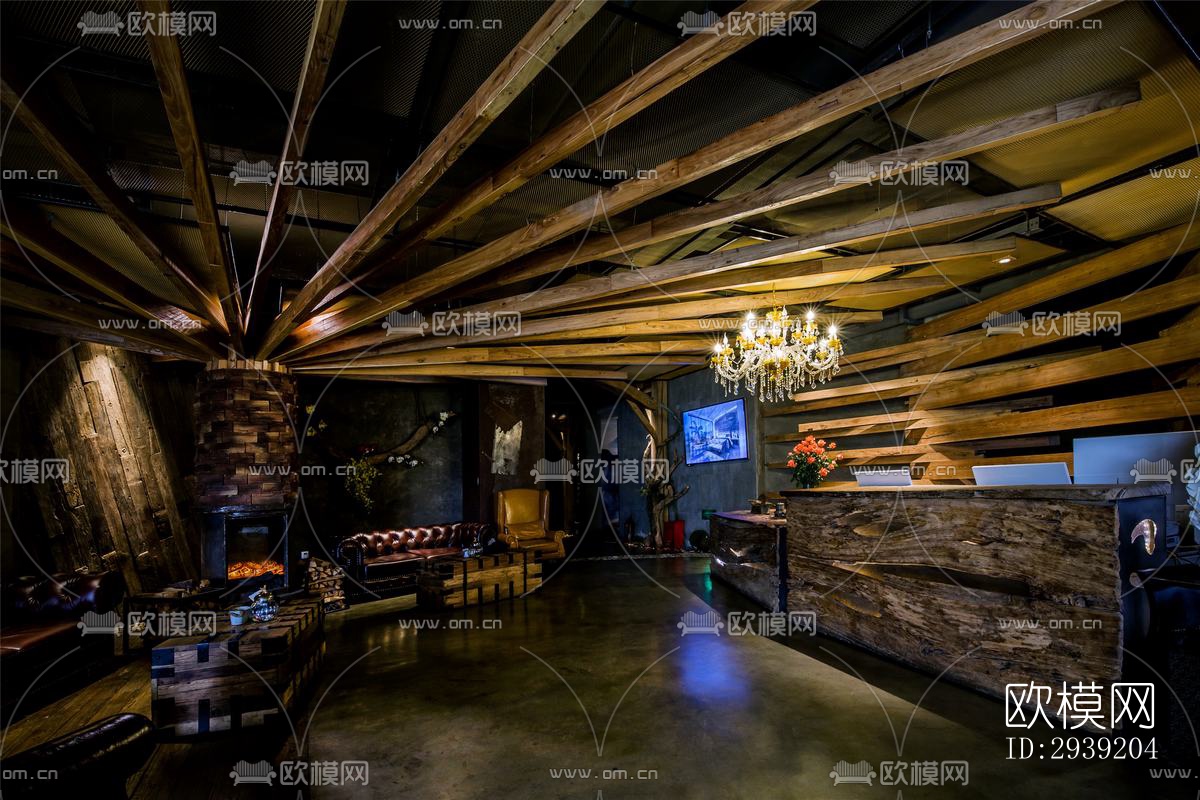 后现代酒店民宿效果图下载（渲染图3）