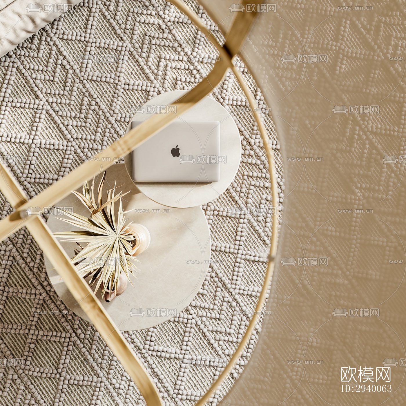 侘寂平层效果图下载（渲染图8）