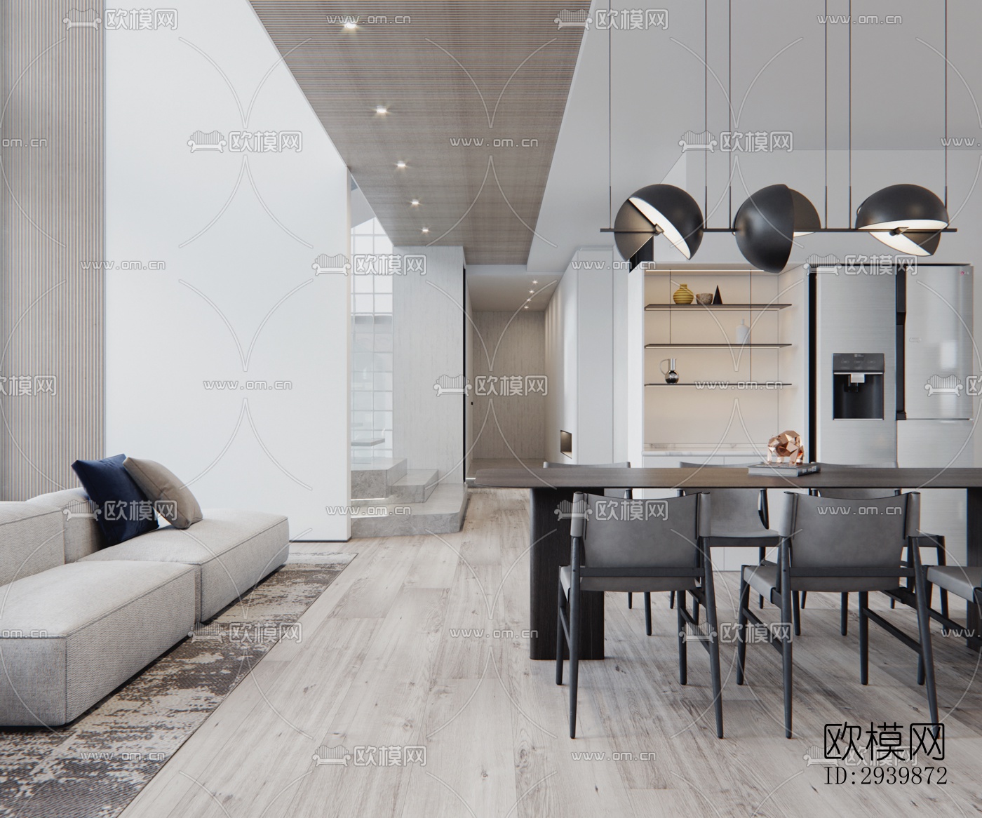 现代别墅效果图下载（渲染图6）