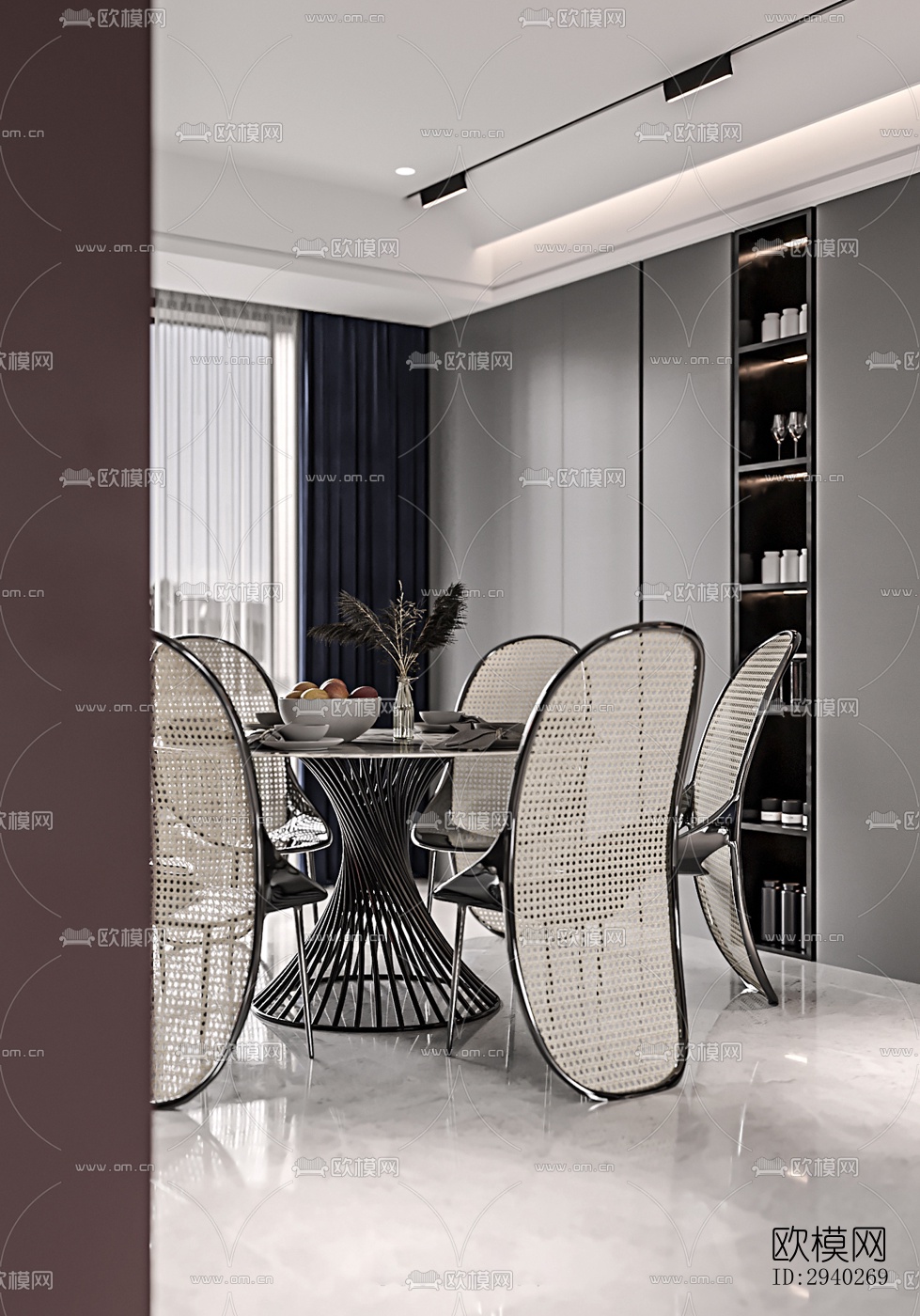 现代平层效果图下载（渲染图10）