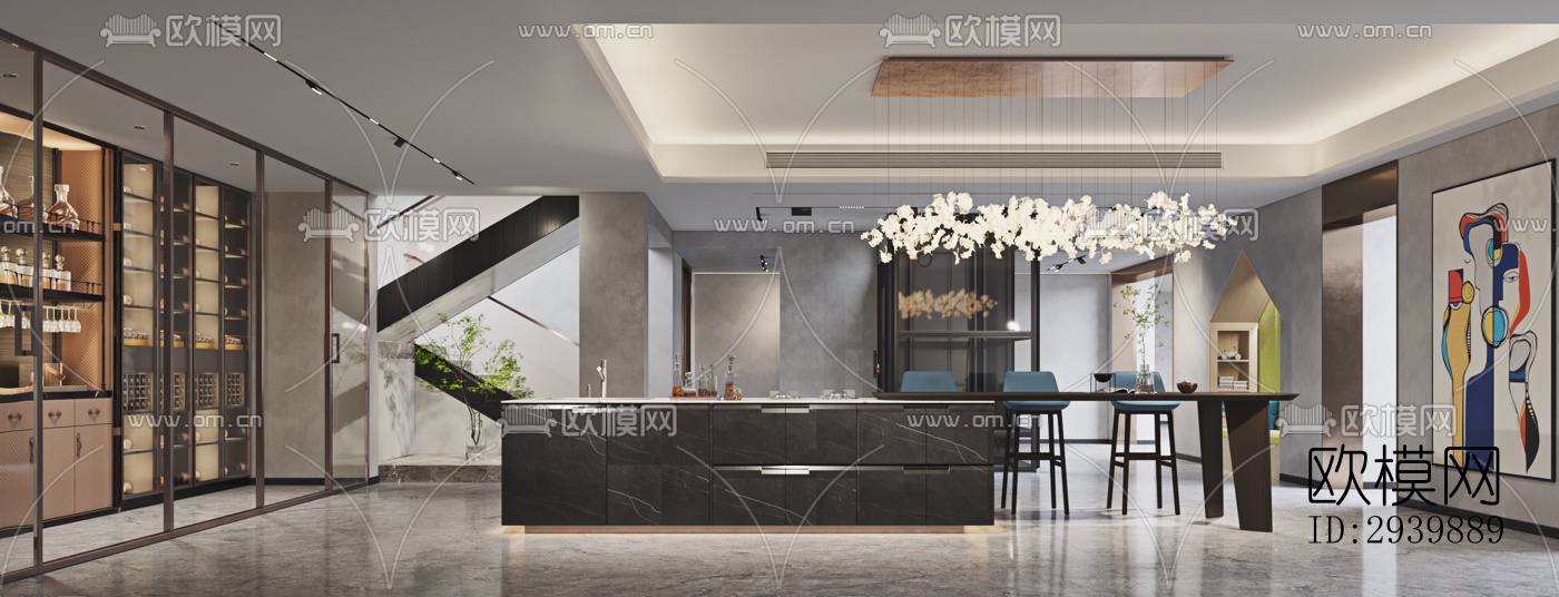 现代别墅效果图下载（渲染图5）