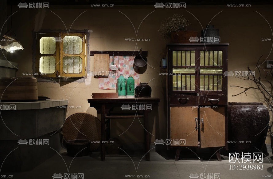 中式酒店民宿效果图下载(渲染图9)