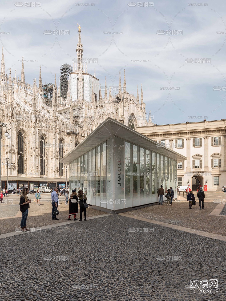 法式展览展厅效果图下载（渲染图14）