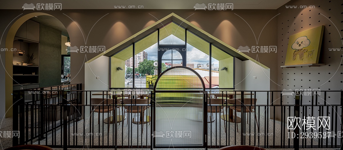 现代酒店民宿效果图下载（渲染图3）