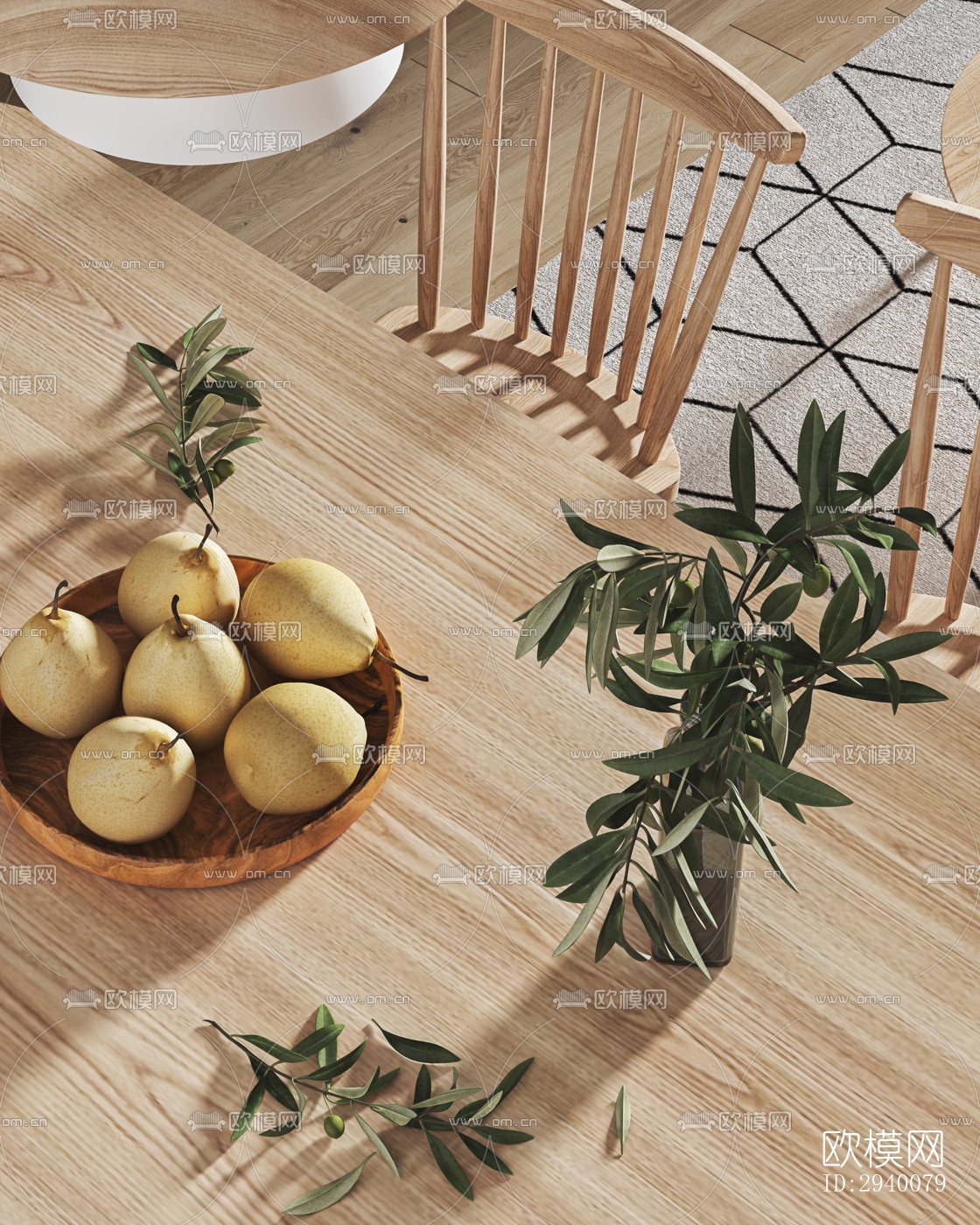 北欧平层效果图下载（渲染图4）