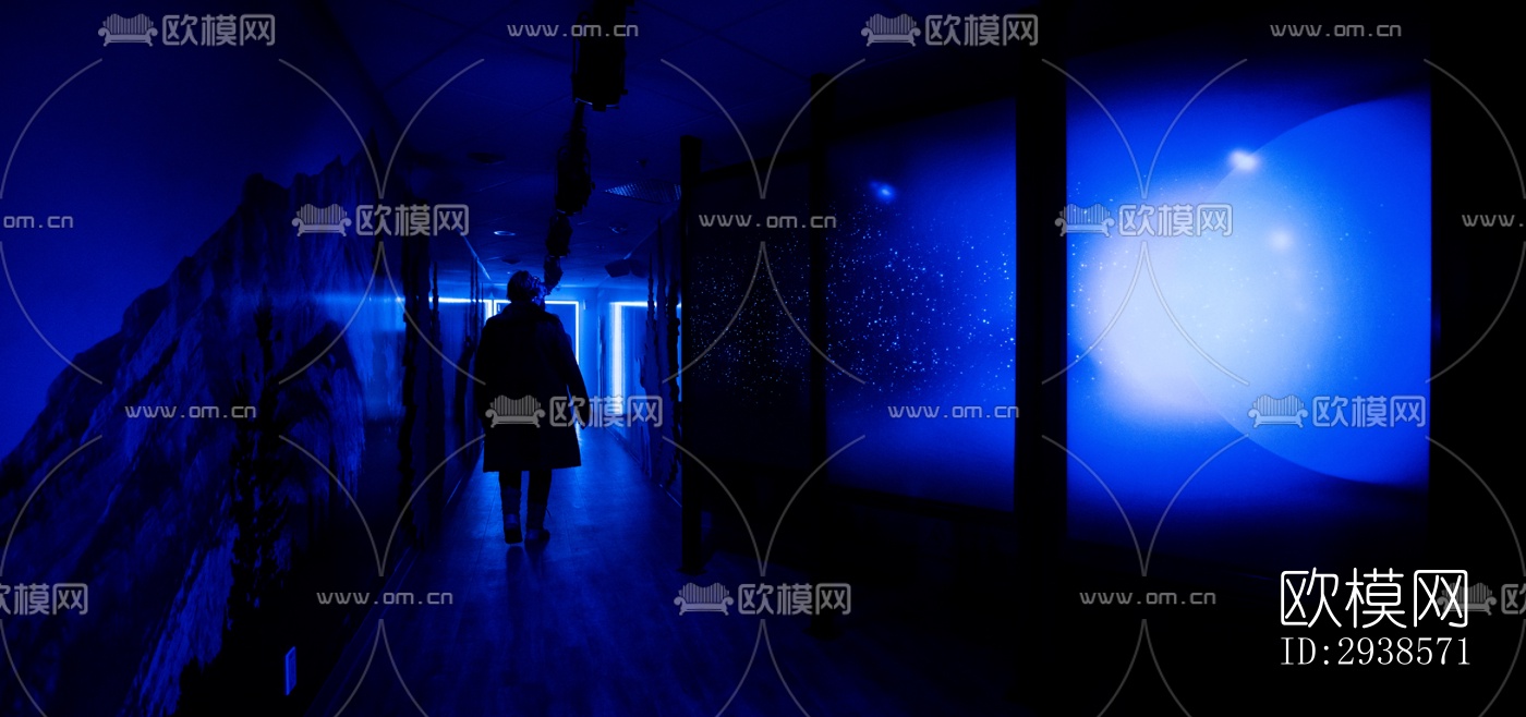 工业风展览展厅效果图下载（渲染图15）