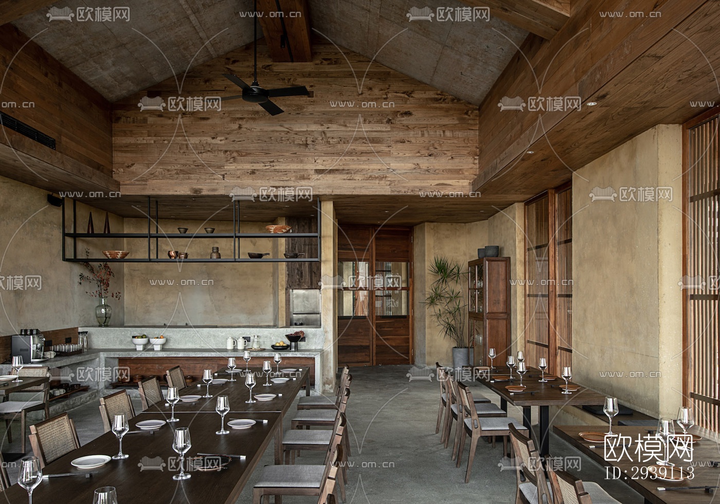 北欧酒店民宿效果图下载（渲染图10）