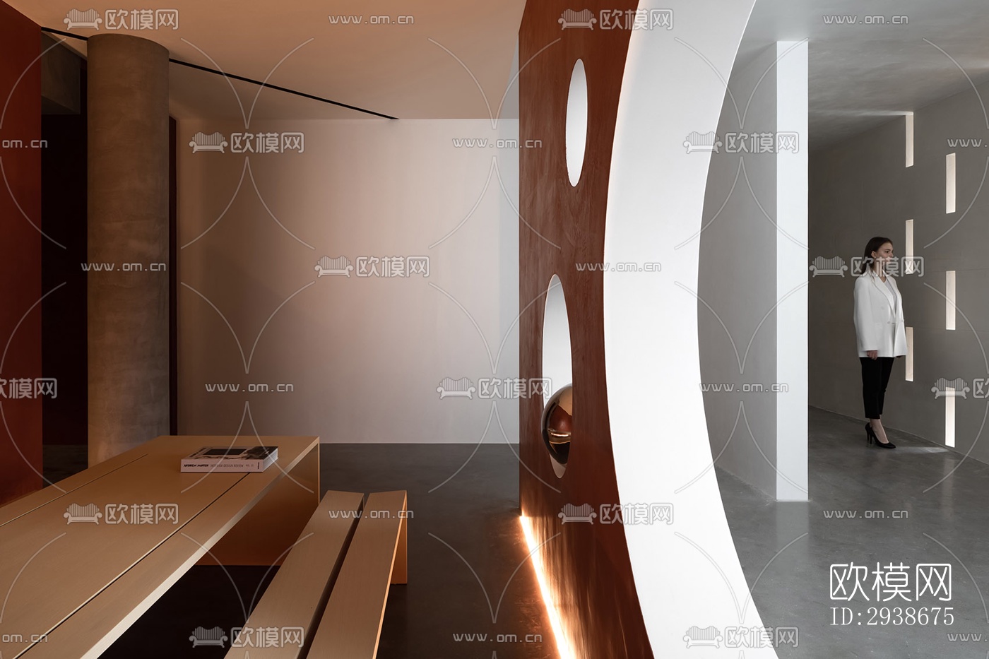 现代展览展厅效果图下载（渲染图7）