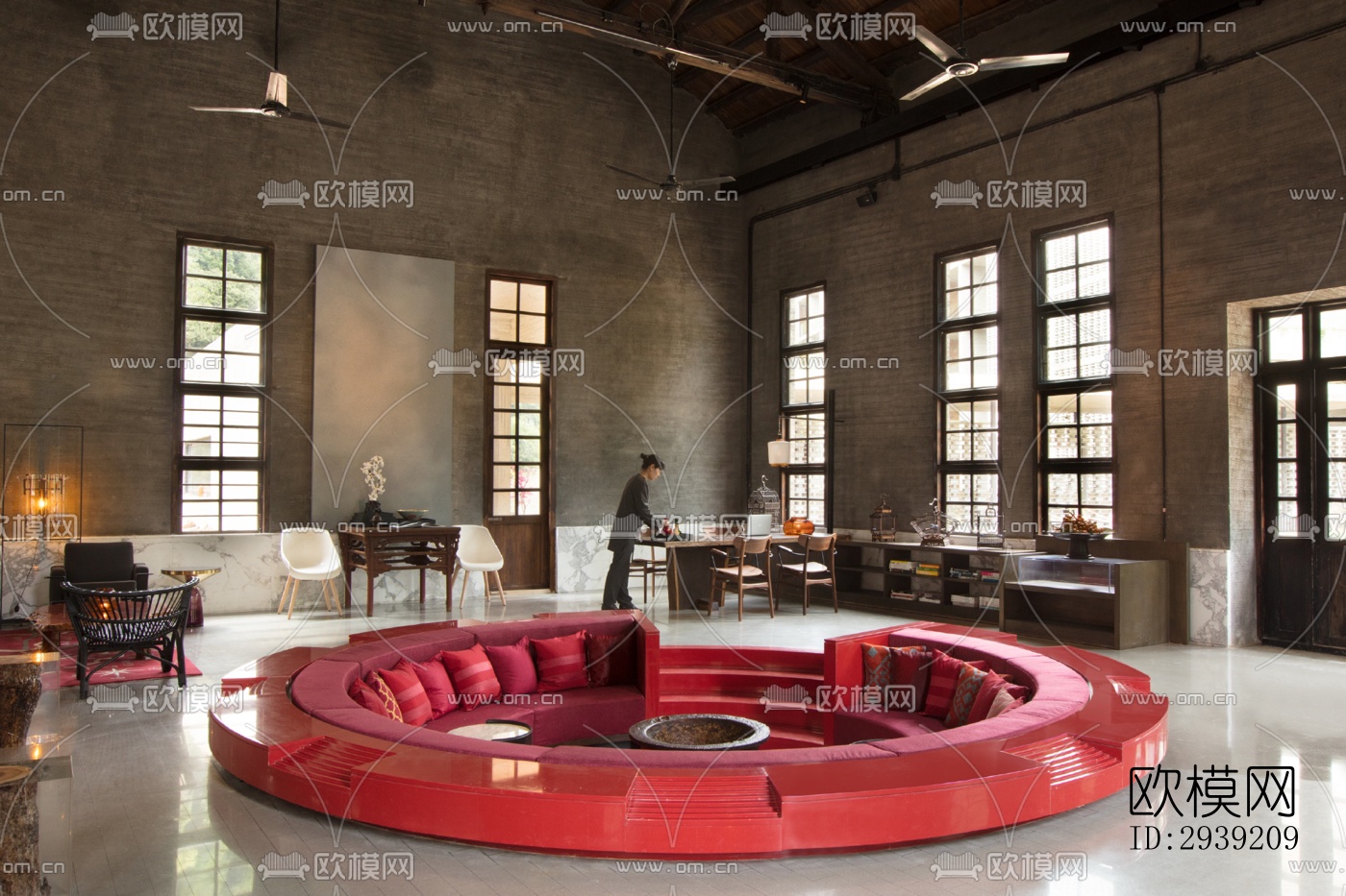 后现代酒店民宿效果图下载（渲染图4）