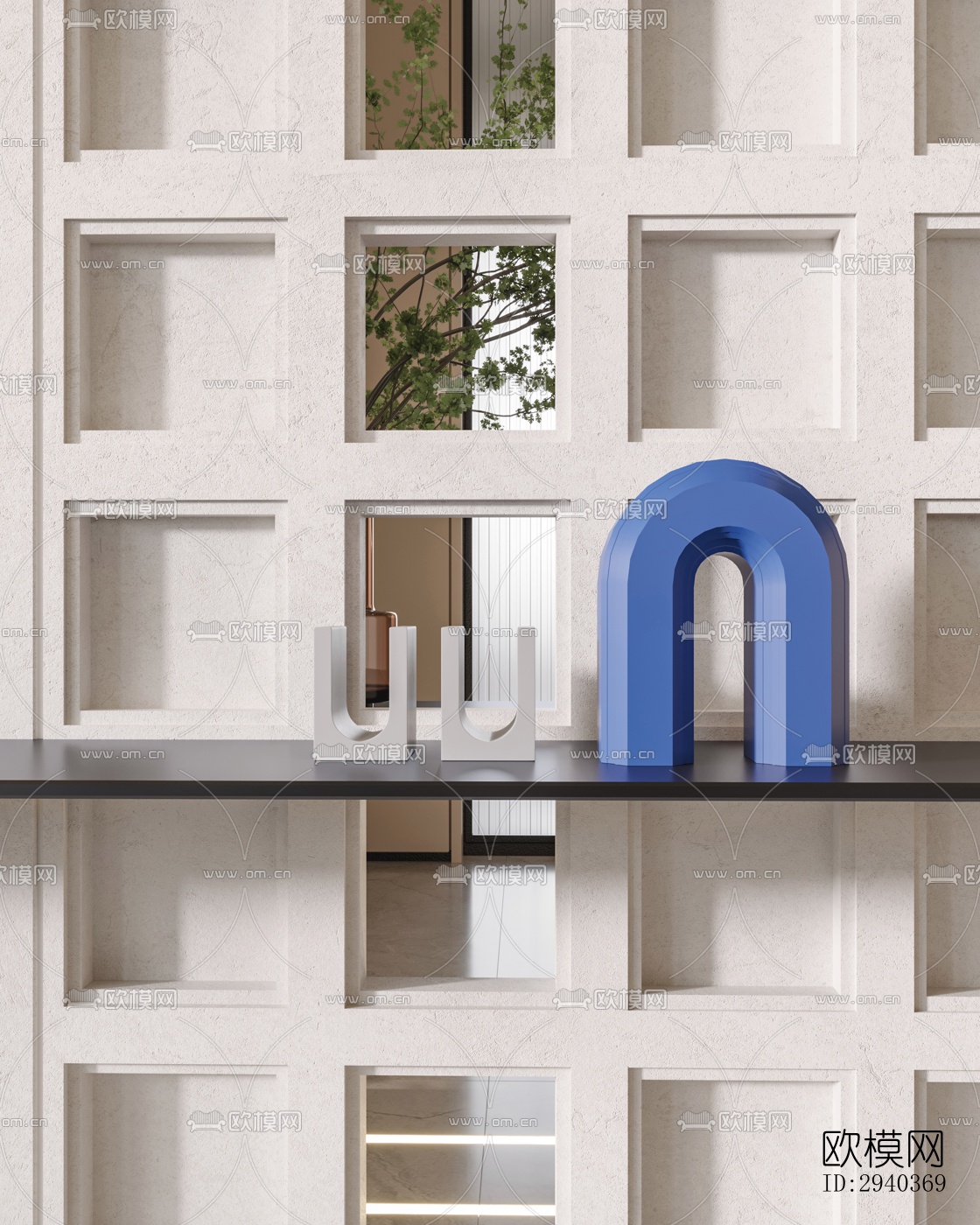 现代平层效果图下载（渲染图16）