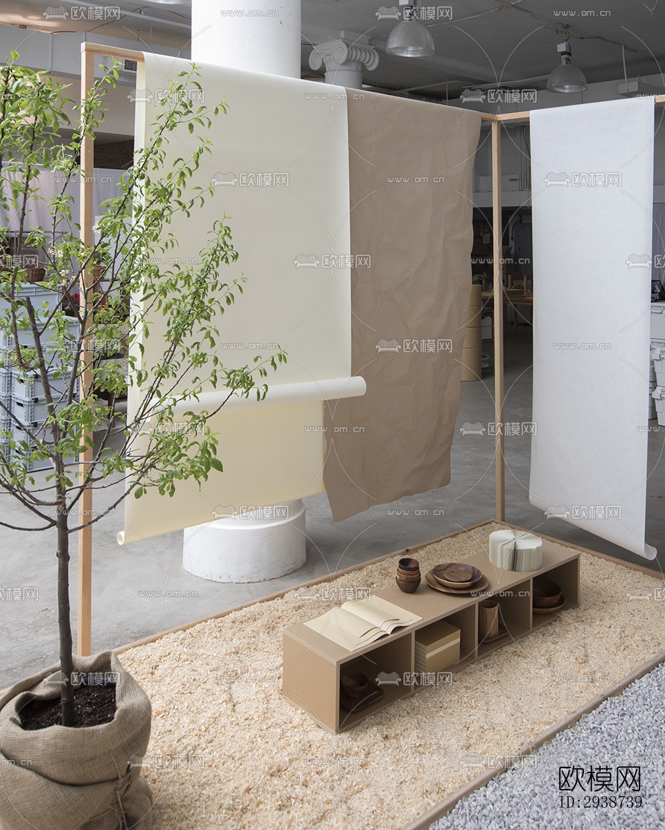 现代展览展厅效果图下载（渲染图9）