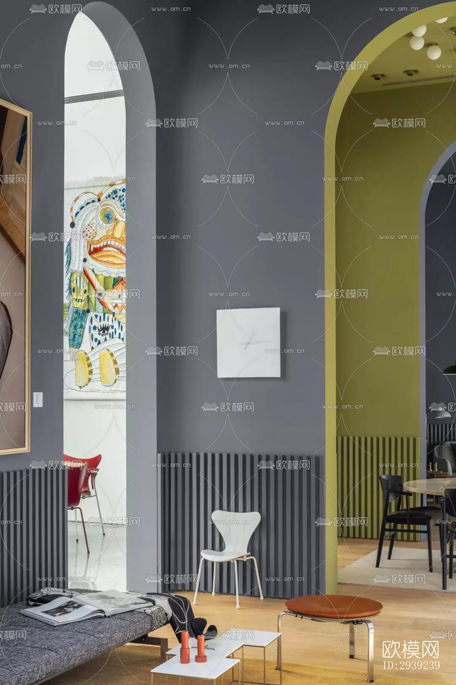 后现代酒店民宿效果图下载（渲染图6）