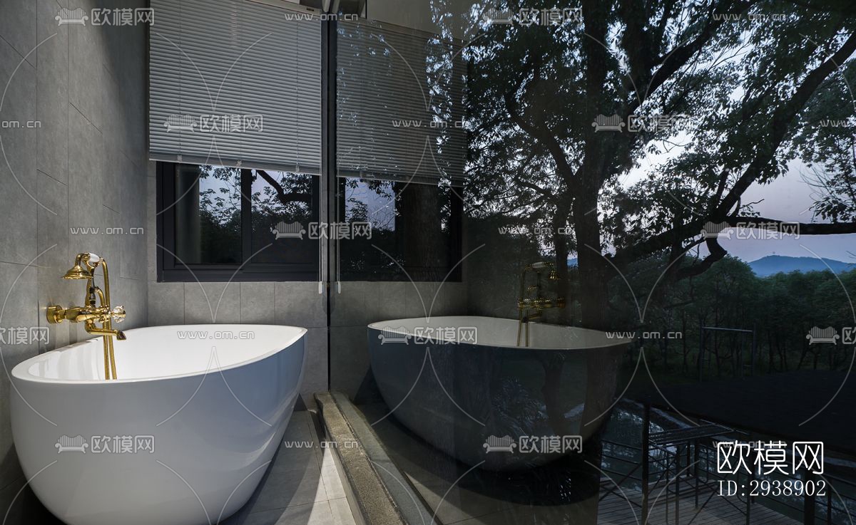 中式酒店民宿效果图下载（渲染图17）