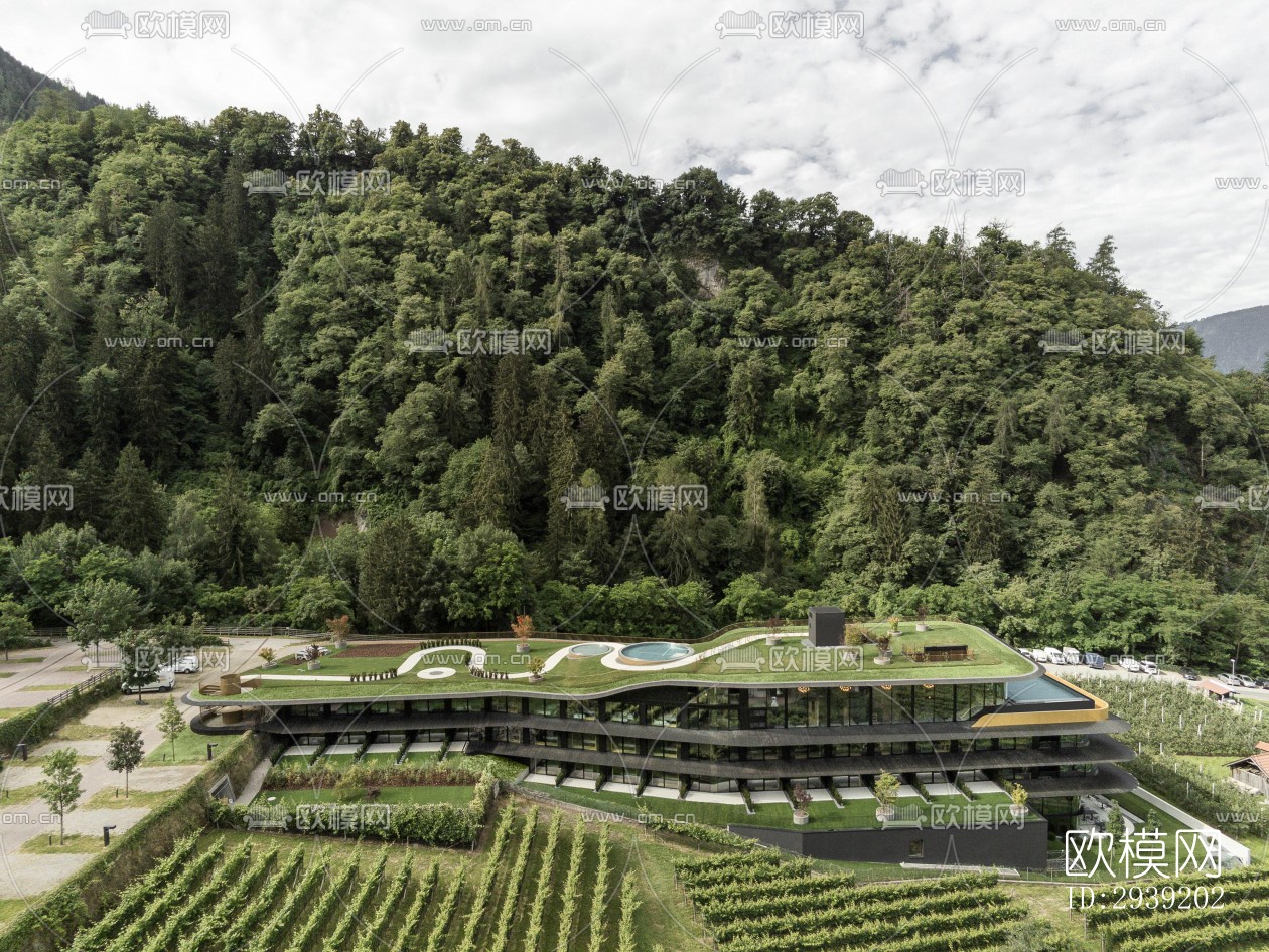 后现代酒店民宿效果图下载（渲染图6）