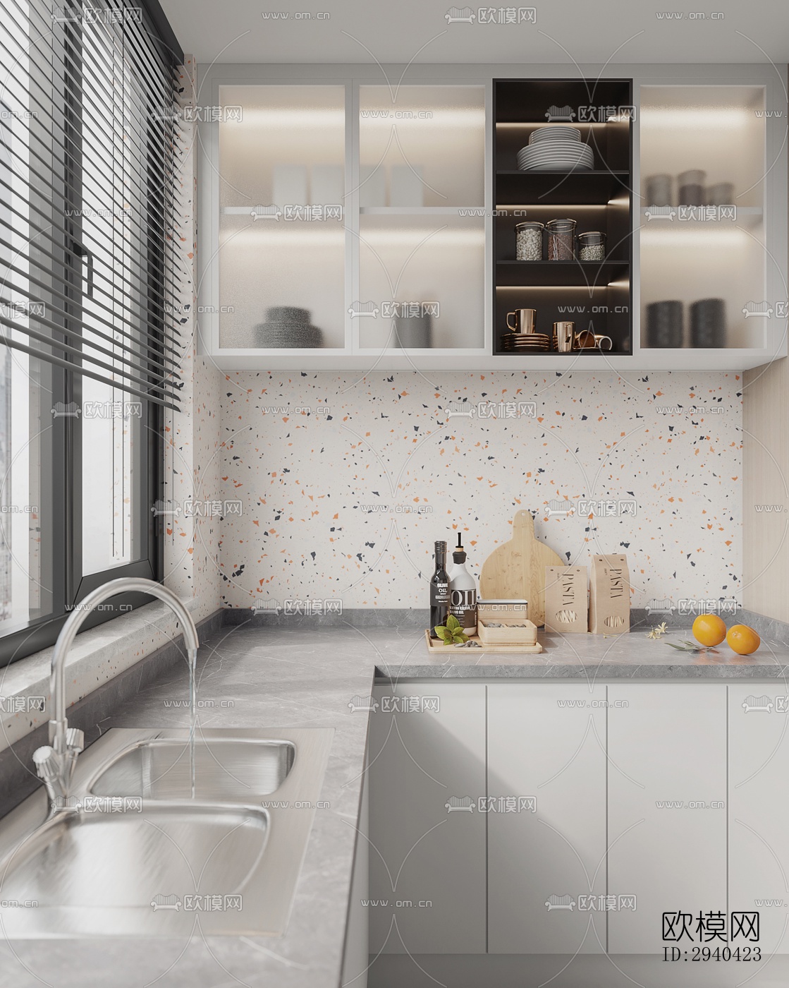 现代平层效果图下载（渲染图3）