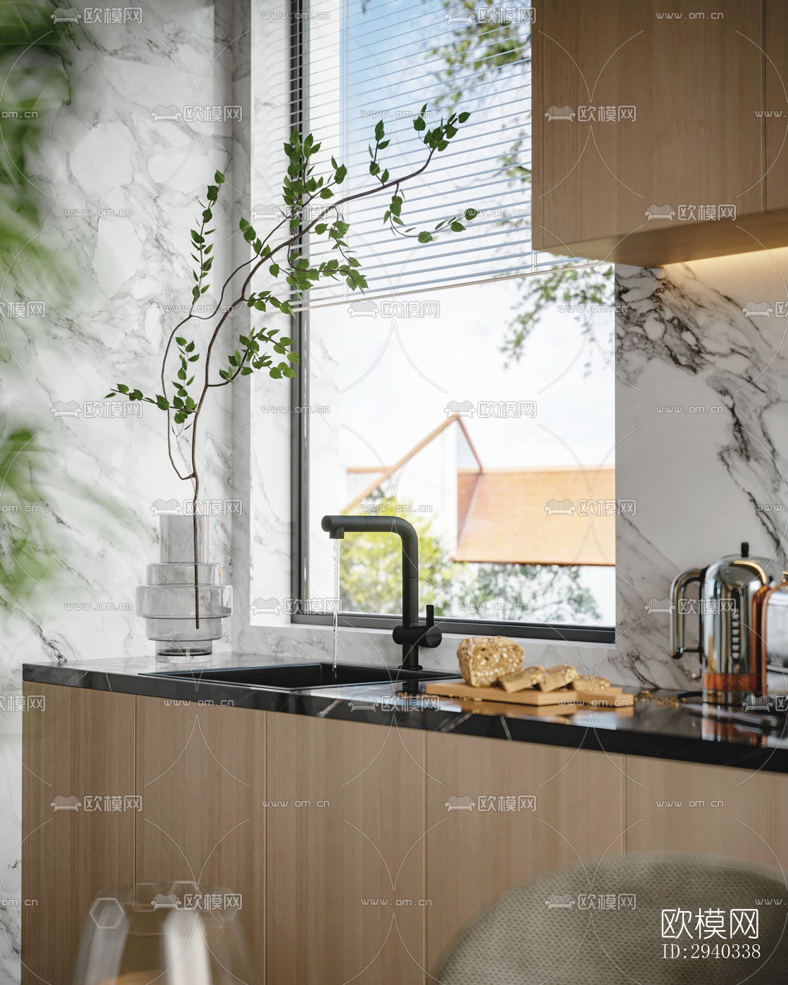 现代平层效果图下载（渲染图4）