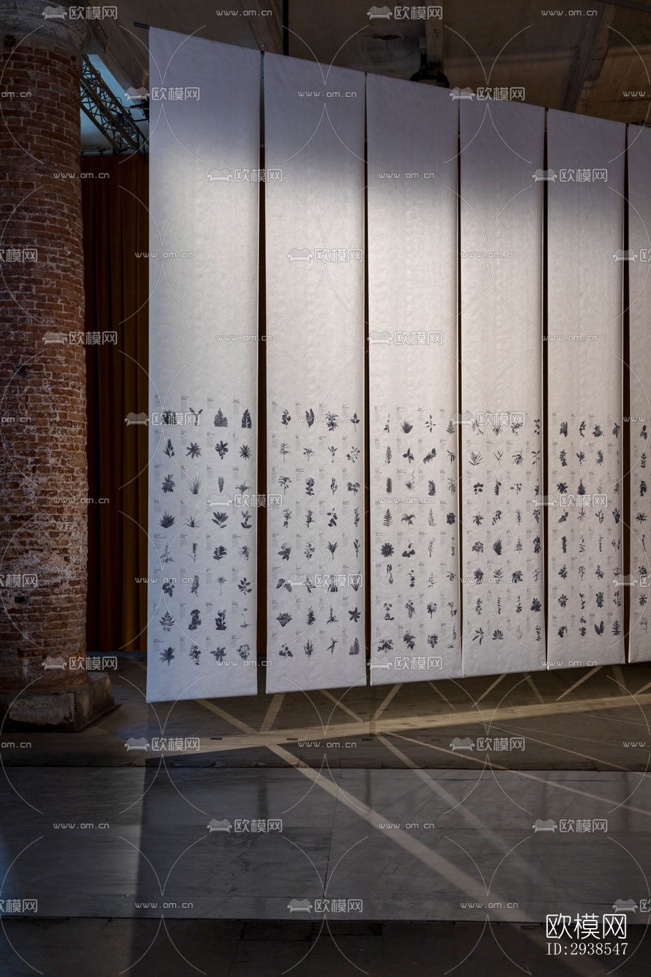 工业风展览展厅效果图下载（渲染图13）