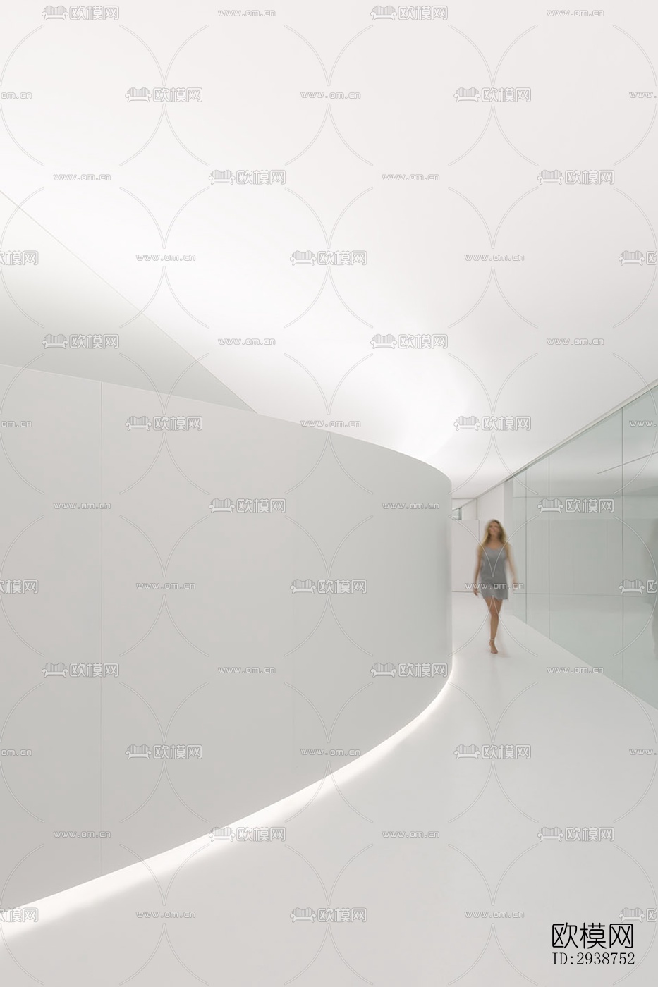 现代展览展厅效果图下载（渲染图5）