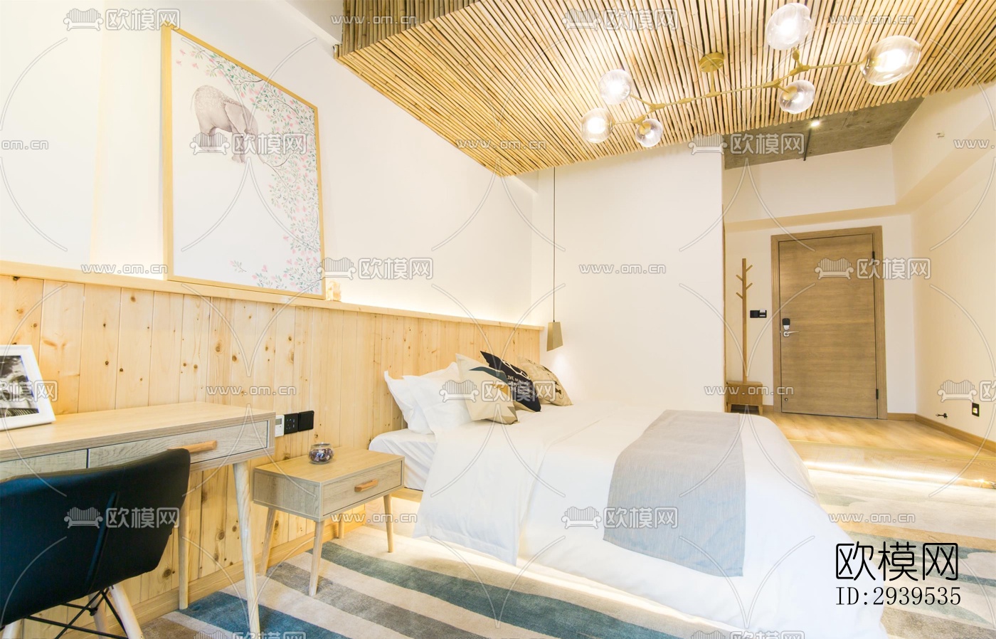 现代酒店民宿效果图下载（渲染图3）