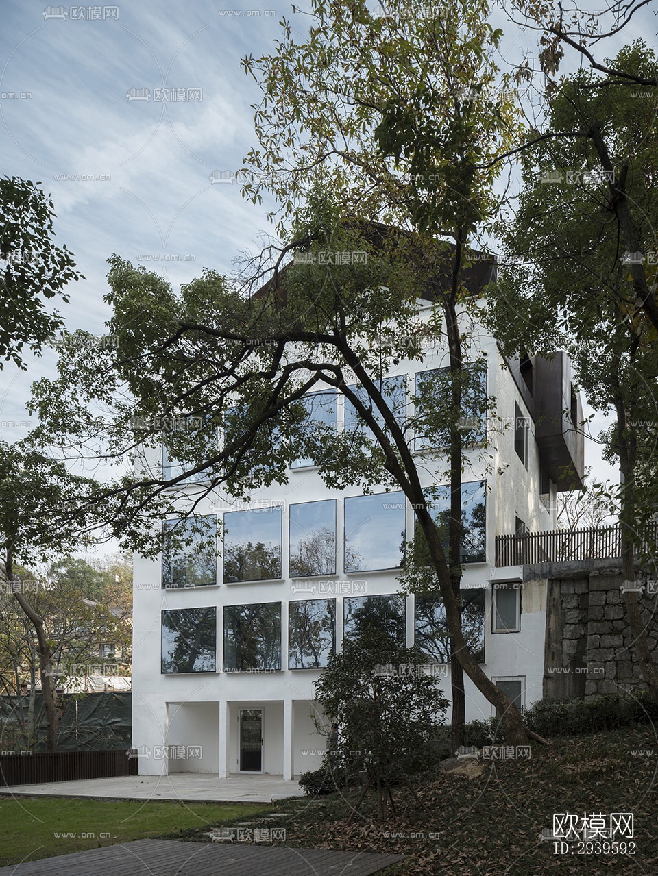 现代酒店民宿效果图下载（渲染图16）