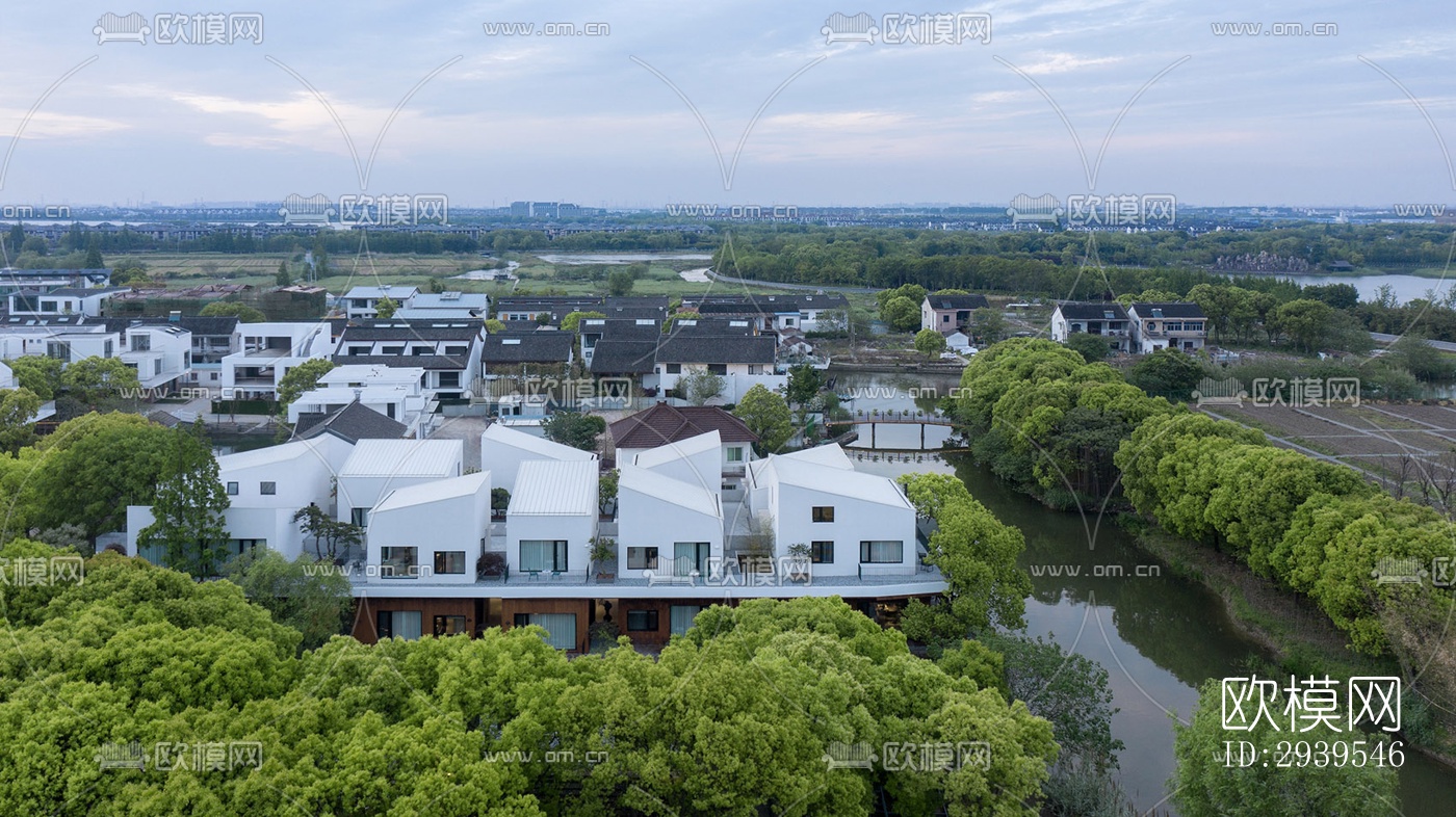 现代酒店民宿效果图下载（渲染图3）