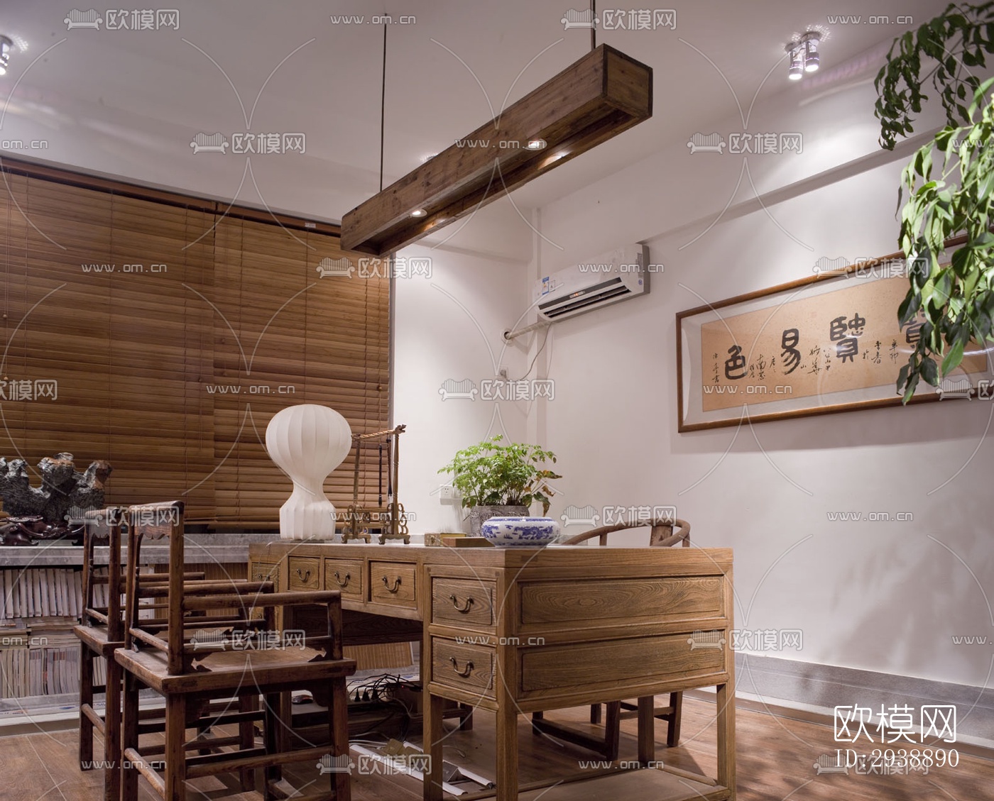 中式酒店民宿效果图下载（渲染图15）