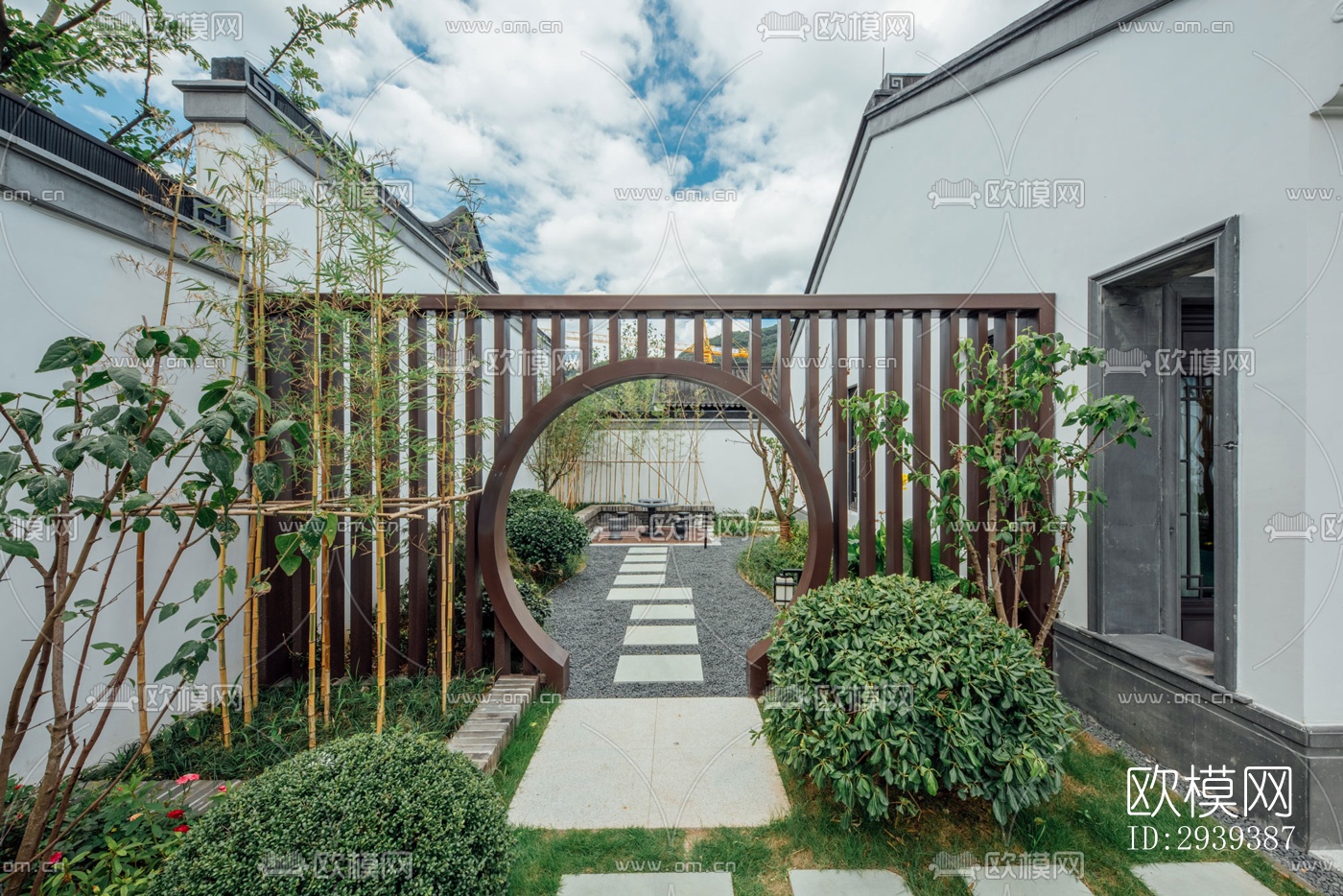 新中式酒店民宿效果图下载（渲染图12）