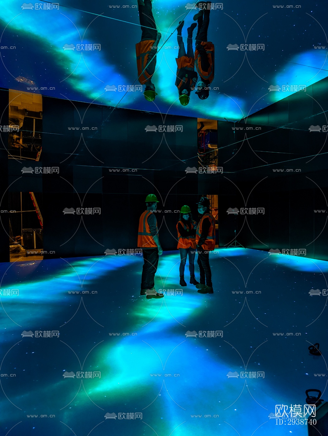 现代展览展厅效果图下载（渲染图12）