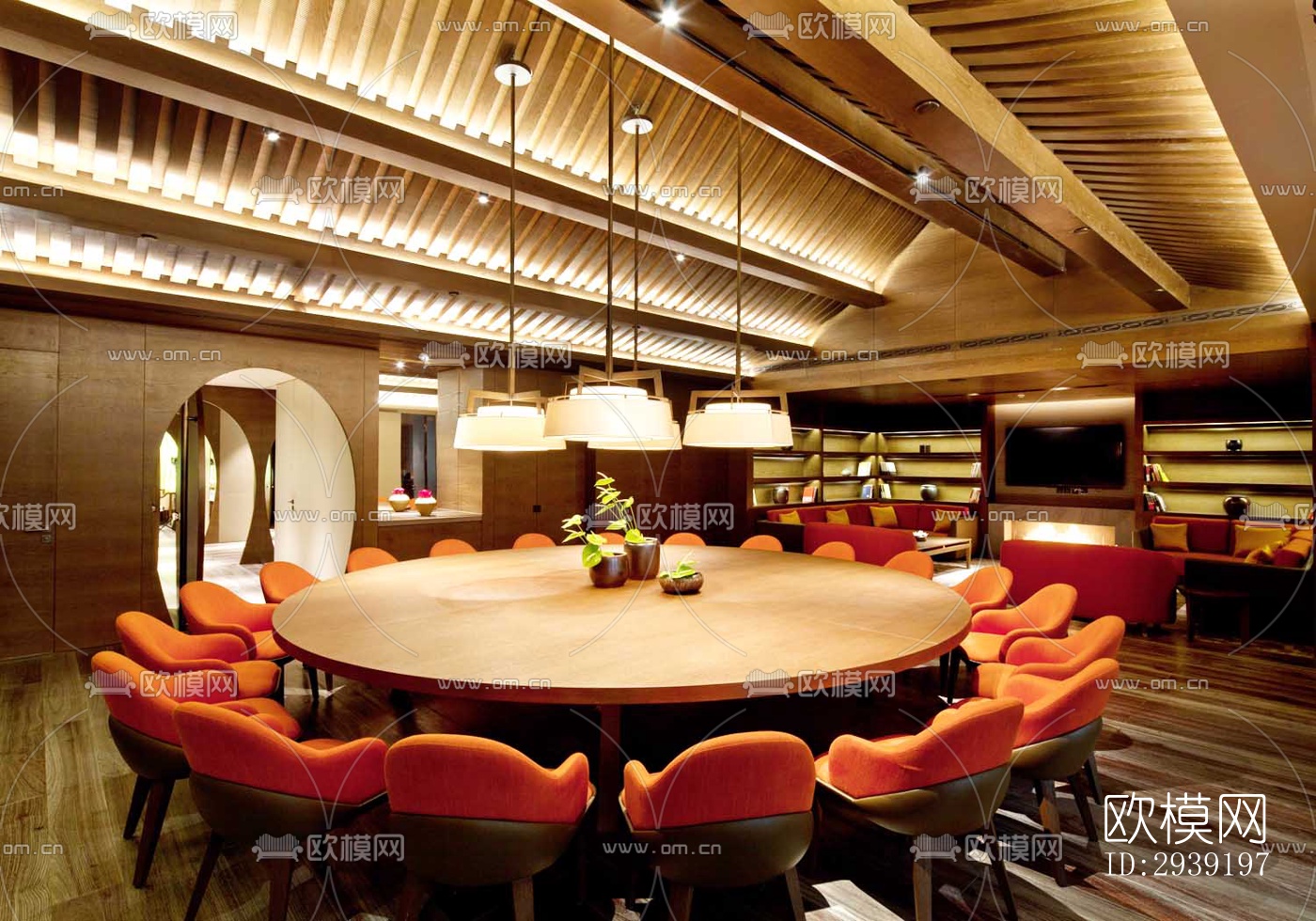 后现代酒店民宿效果图下载（渲染图7）