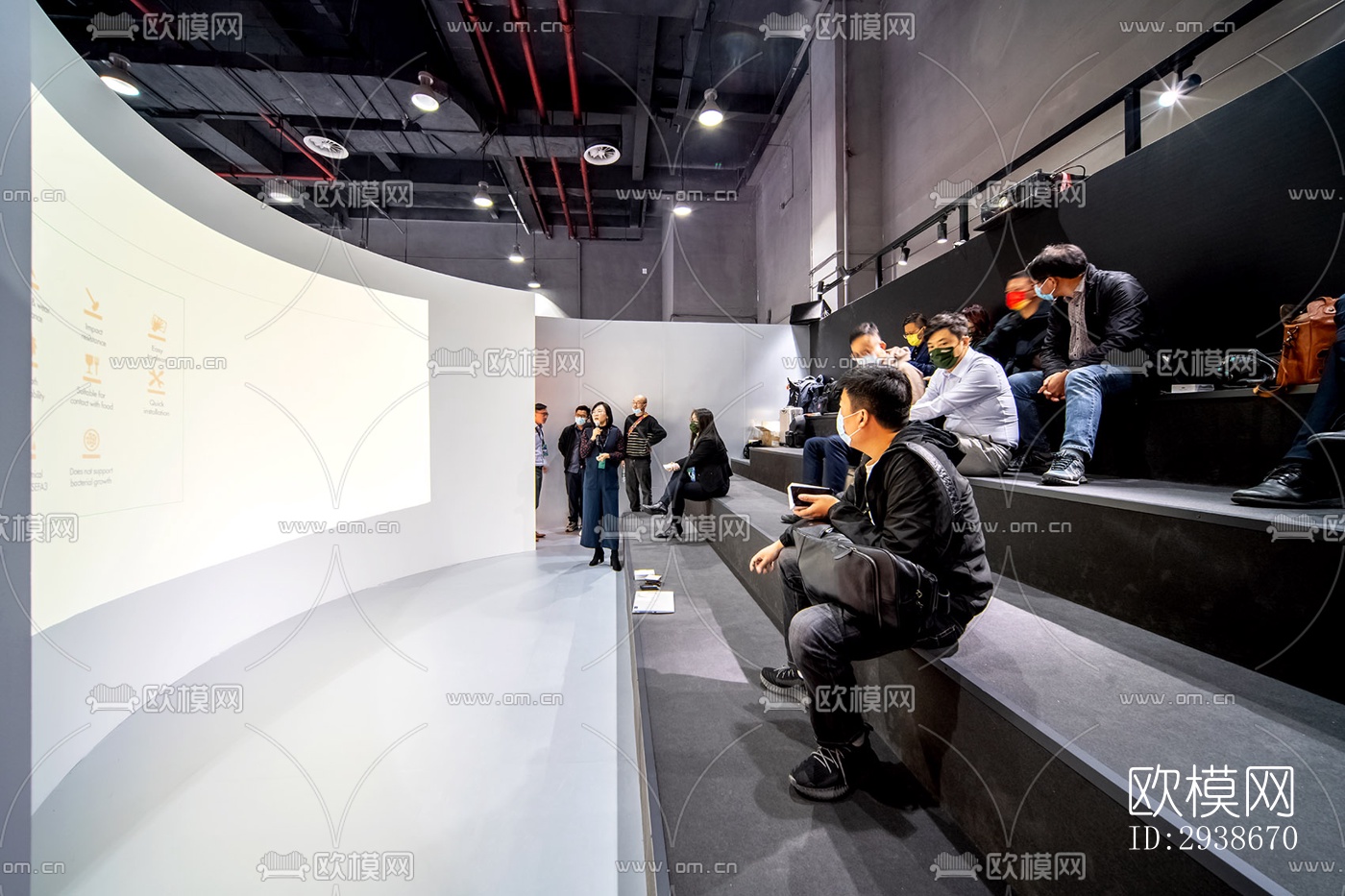 现代展览展厅效果图下载（渲染图13）