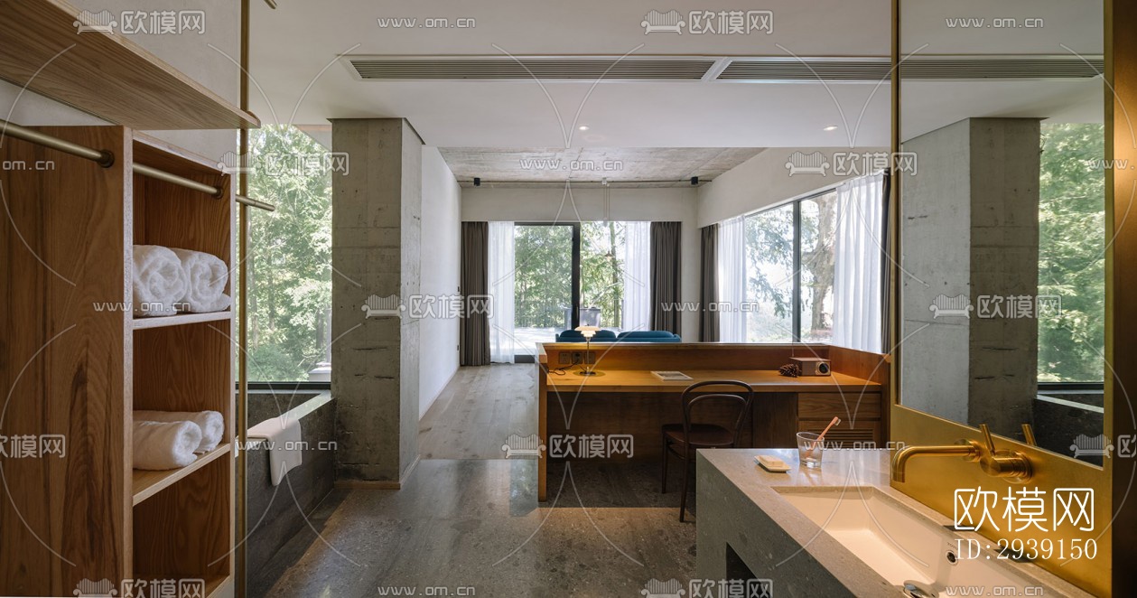 北欧酒店民宿效果图下载（渲染图2）