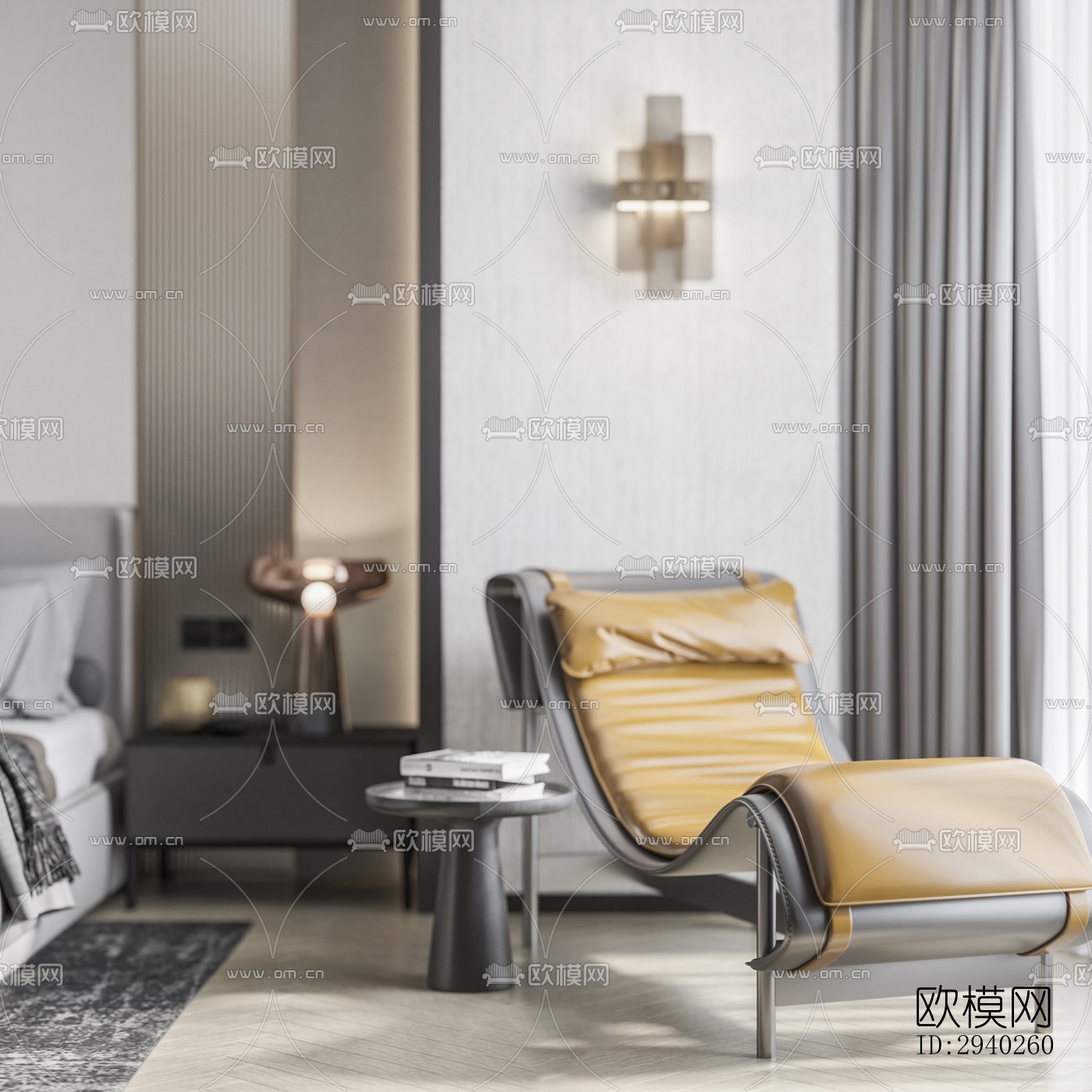 现代平层效果图下载（渲染图2）