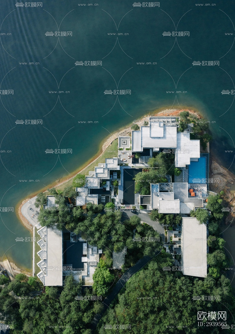 现代酒店民宿效果图下载（渲染图17）