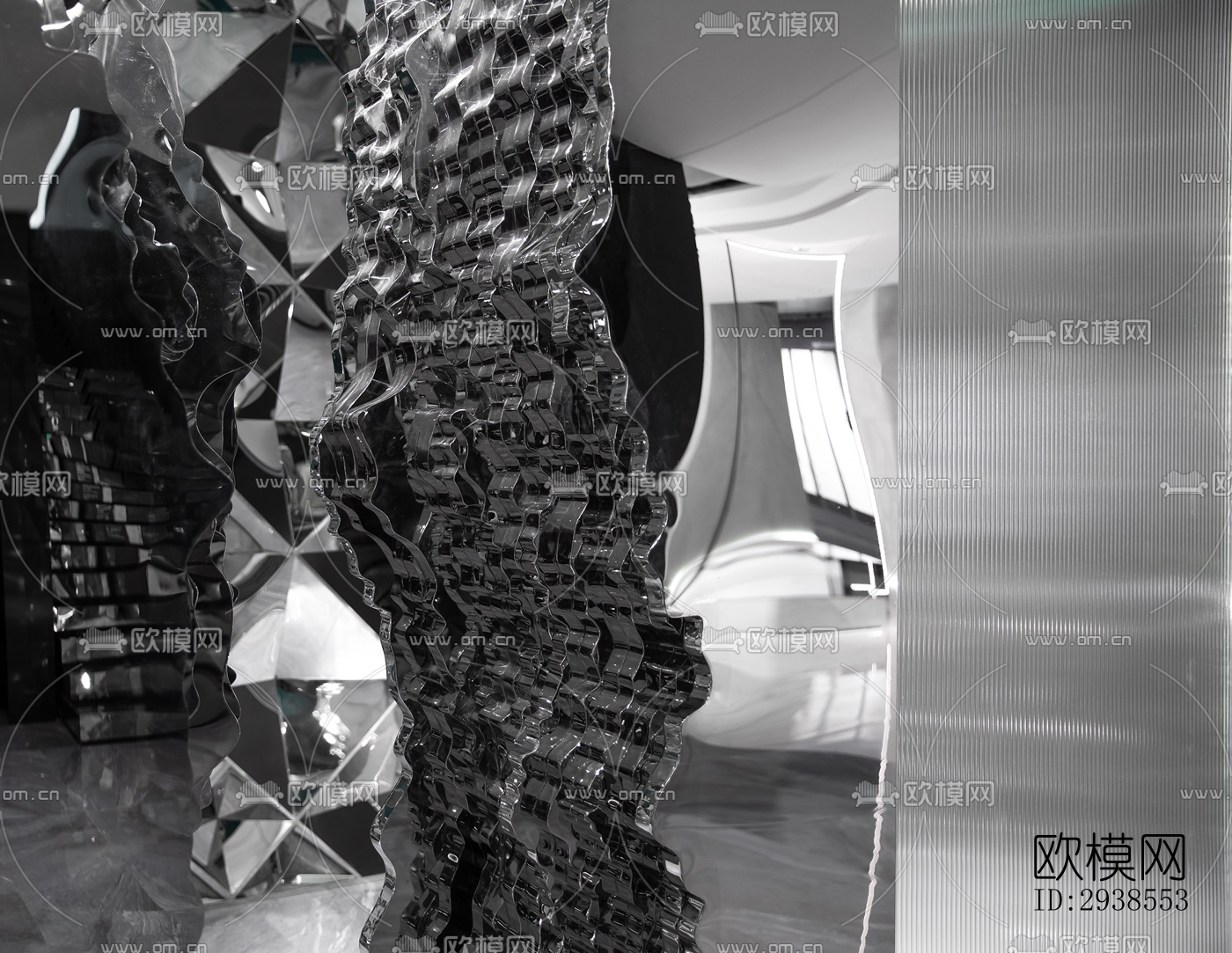 工业风展览展厅效果图下载（渲染图7）