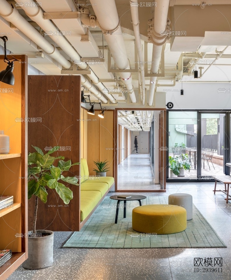 现代酒店民宿效果图下载（渲染图3）